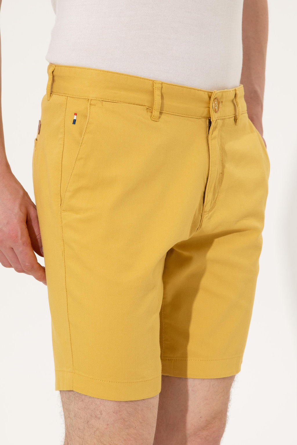 Мужские шафрановые бермуды капри - U.s. polo assn фото 5