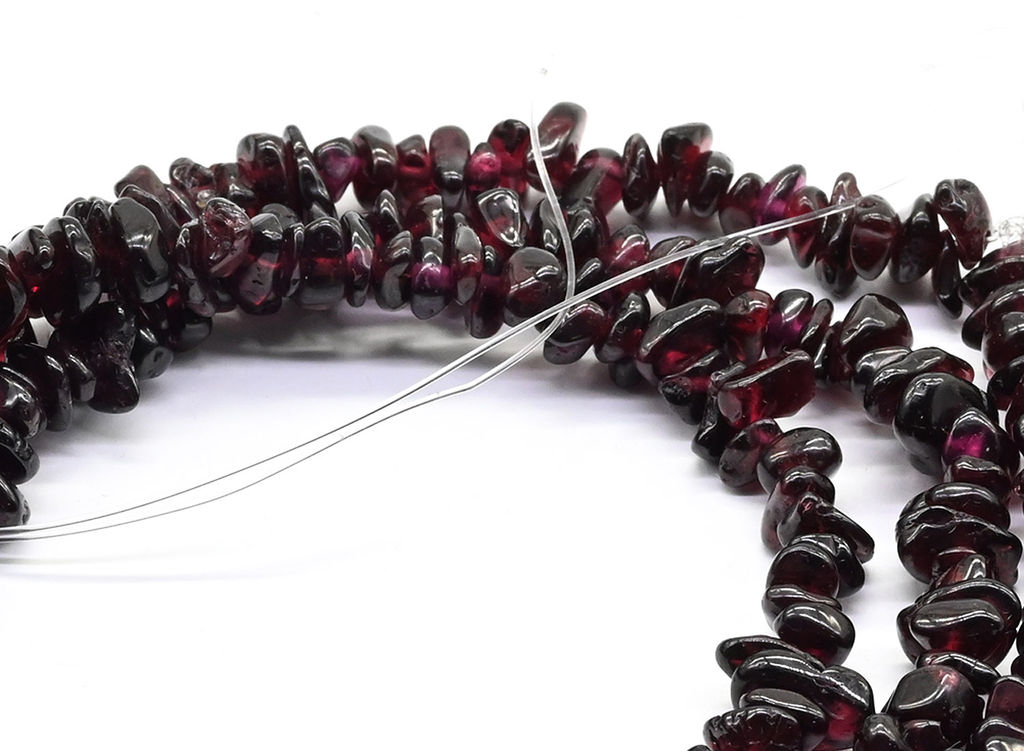 Бусы крошка 80см из граната