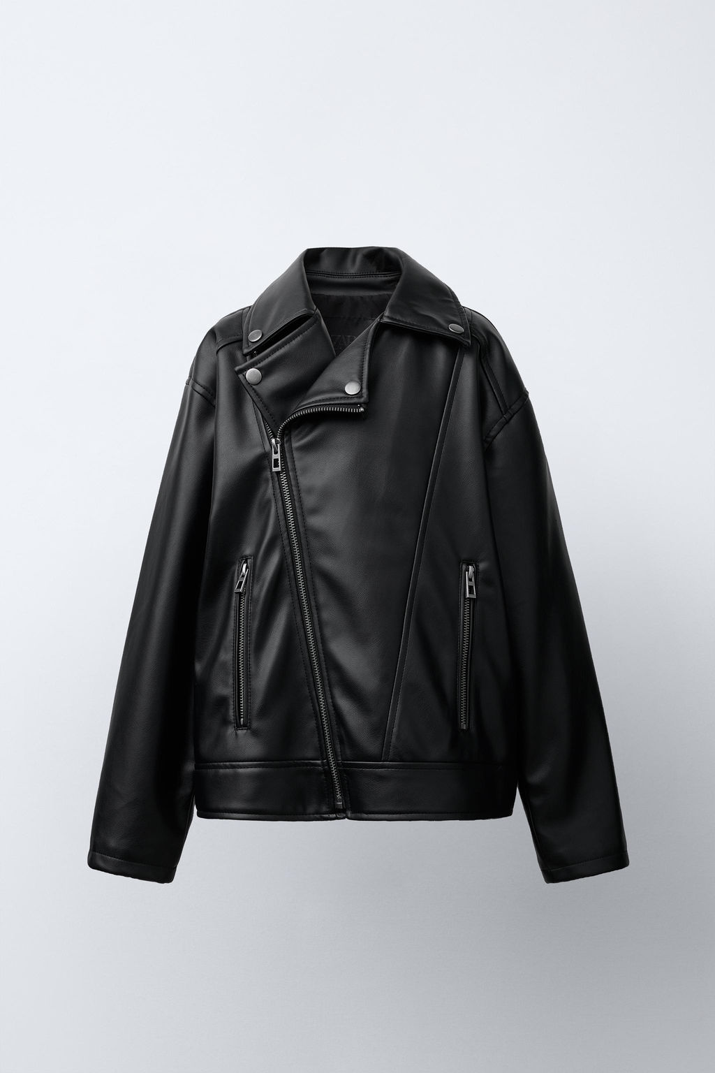 FAUX LEATHER BIKER JACKET