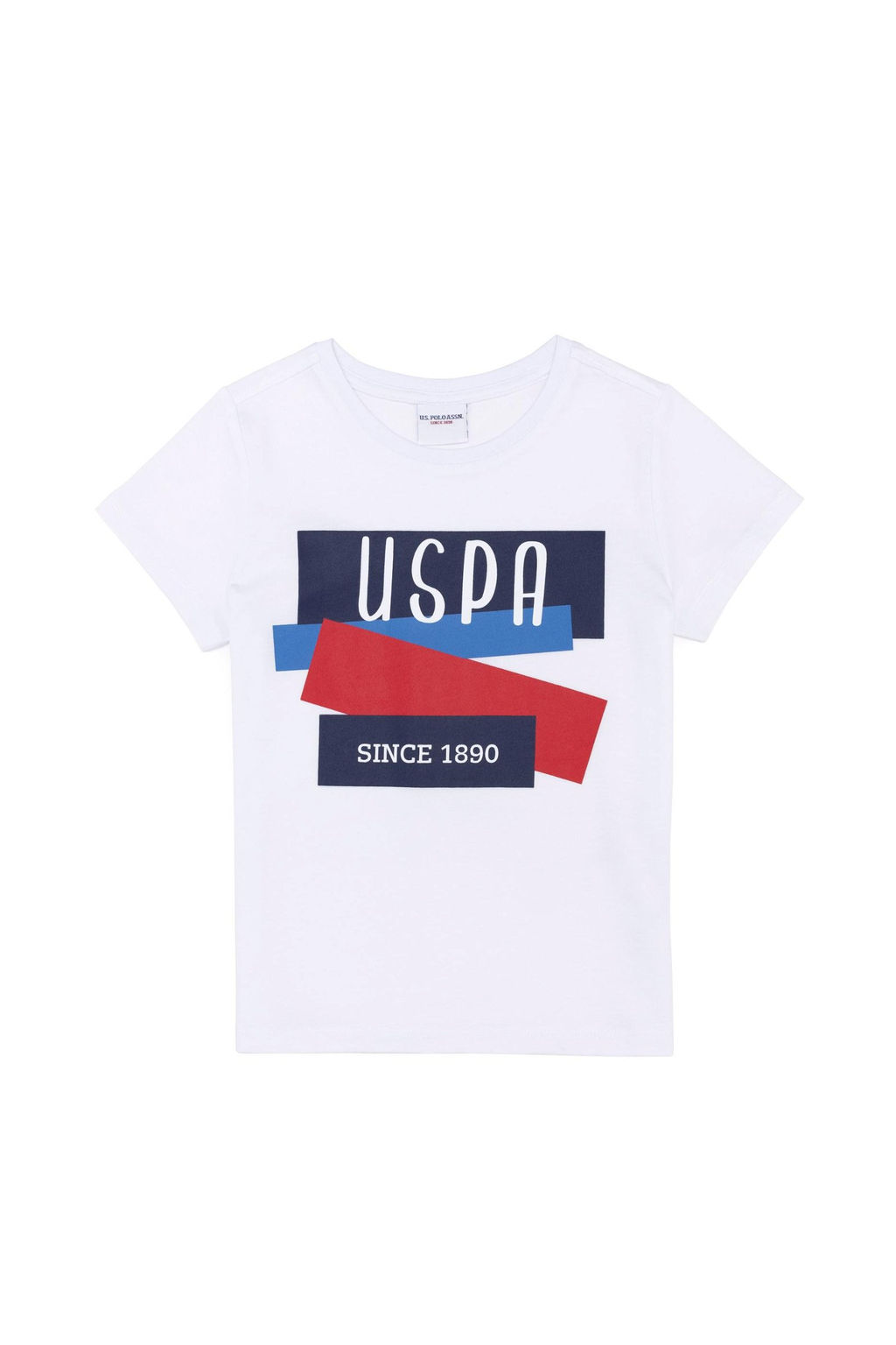 Детская белая футболка с круглым вырезом Неожиданная скидка в корзине - U.s. polo assn фото 4