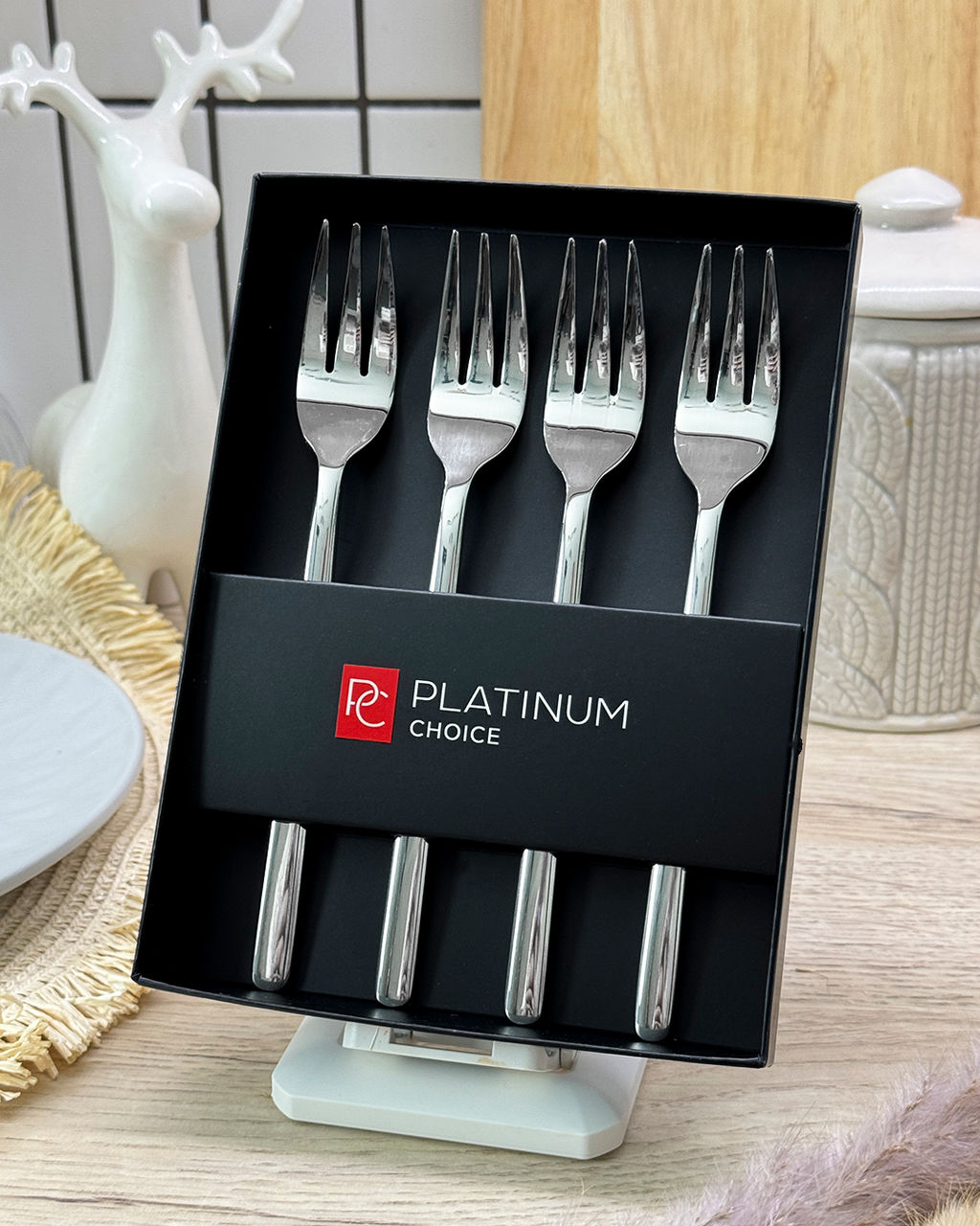 Набор 4 десертные вилки Platinum Сhoice СТМ TR-9914