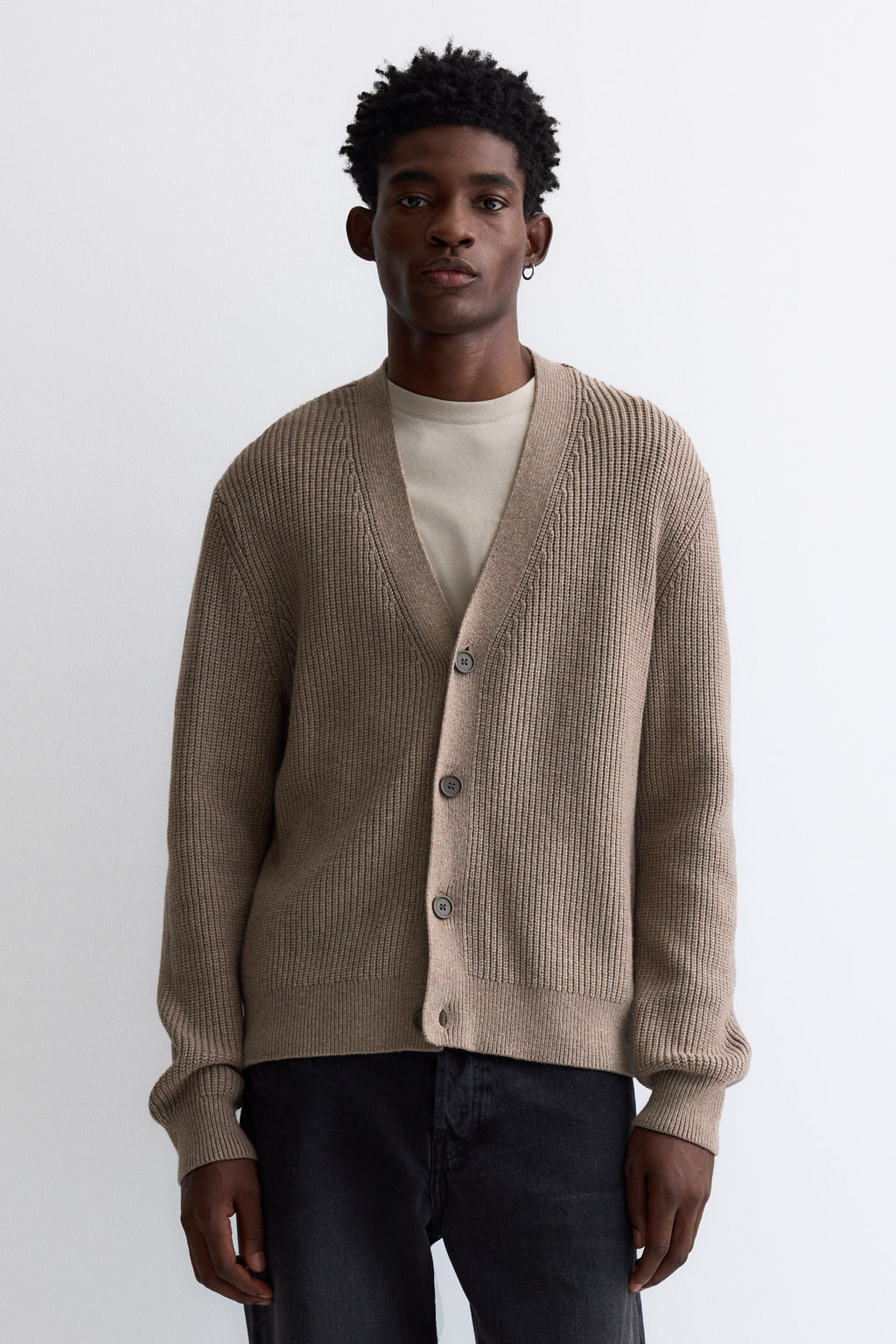 C?rdigan en punto de canal? Regular Fit - H&m фото 3