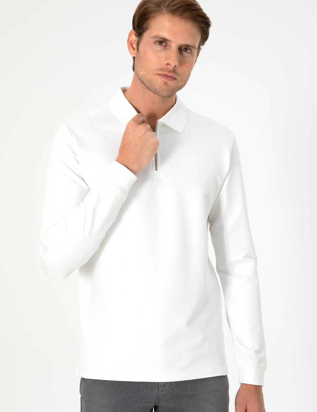 Ekru Regular Fit Sweatshirt - Pierre cardin фото 3