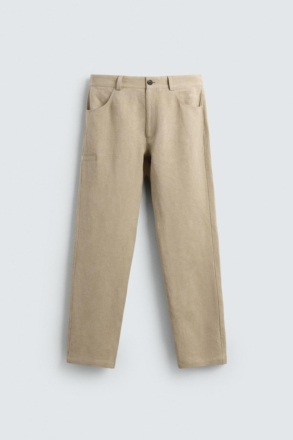 PANTAL?N BALLON FIT 100% LINO LIMITED EDITION / Tostado - Zara фото 7