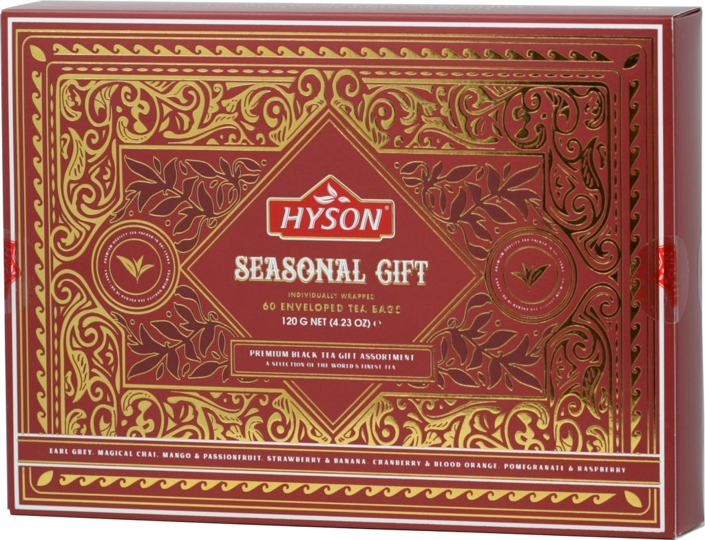 HYSON. Seasonal Gift. Ассорти черного чая карт.пачка, 60 пак.