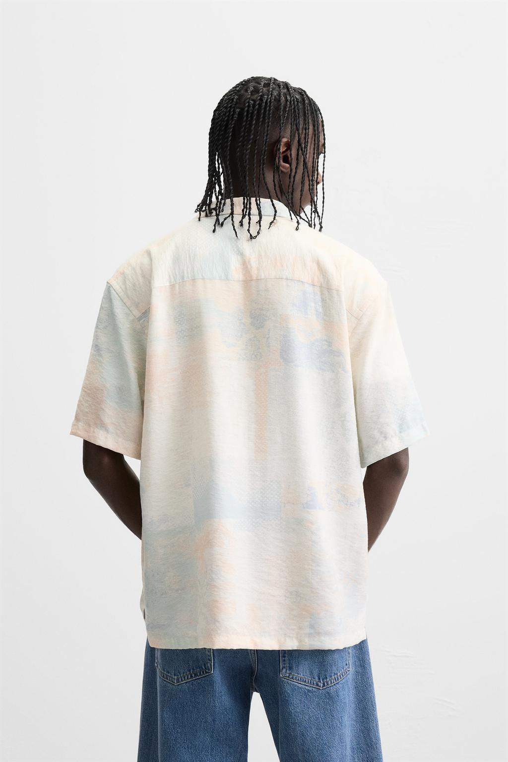 ABSTRACT PRINT SHIRT - Zara фото 11