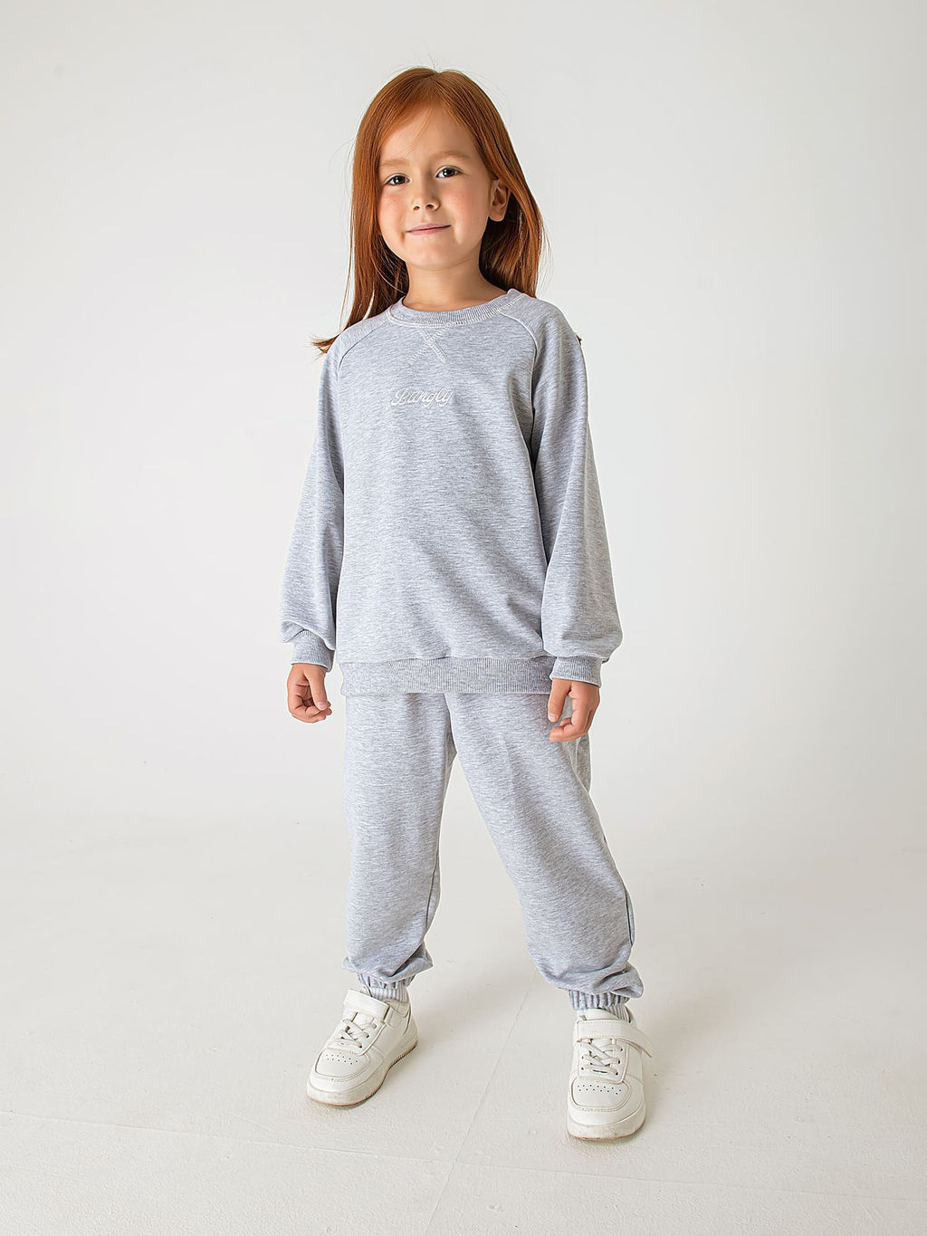 Джоггеры облегченные Серый меланж с карманами - Bungly фото 3