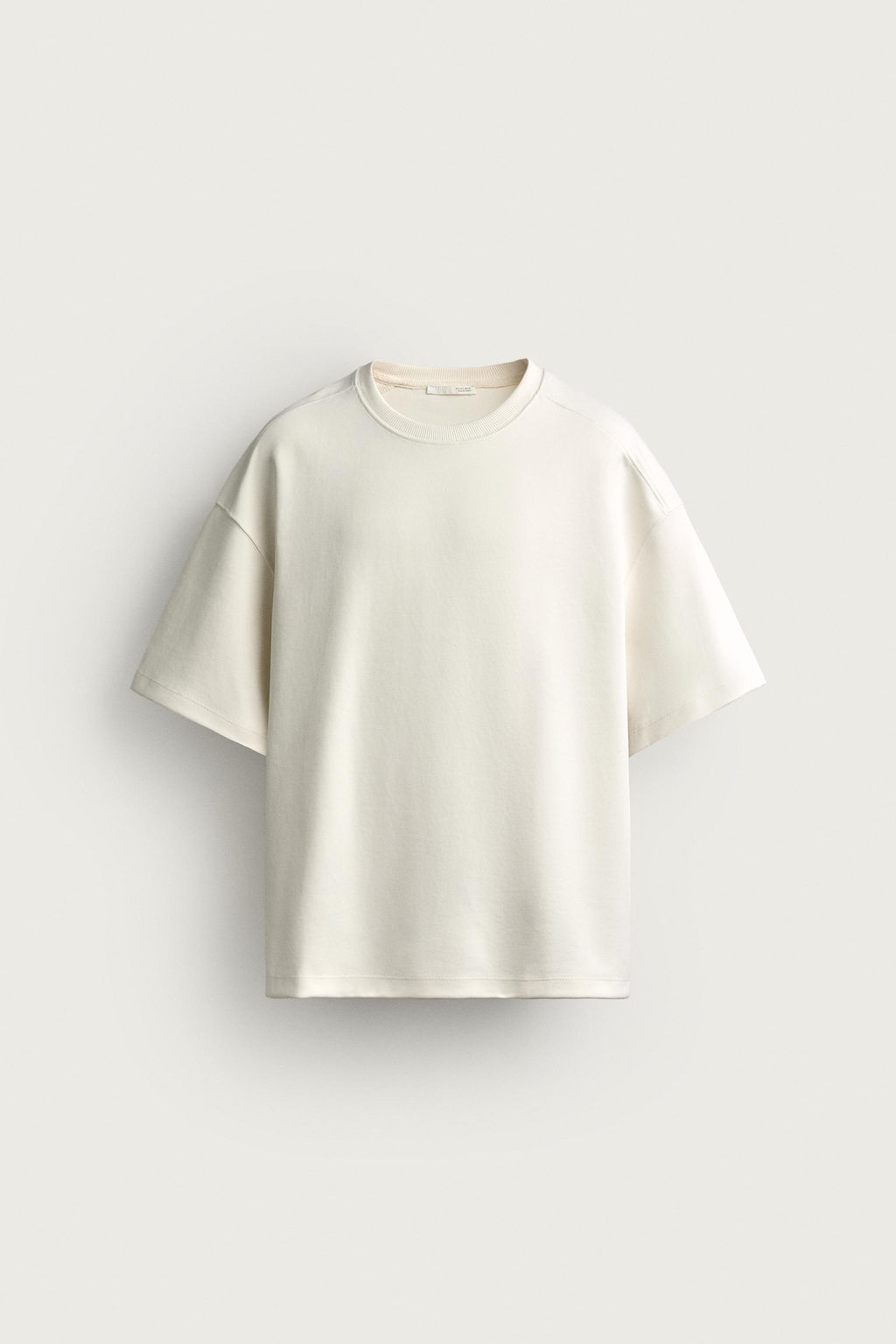 SUDADERA RELAXED FIT INTERLOCK / Blanco roto - Zara фото 9