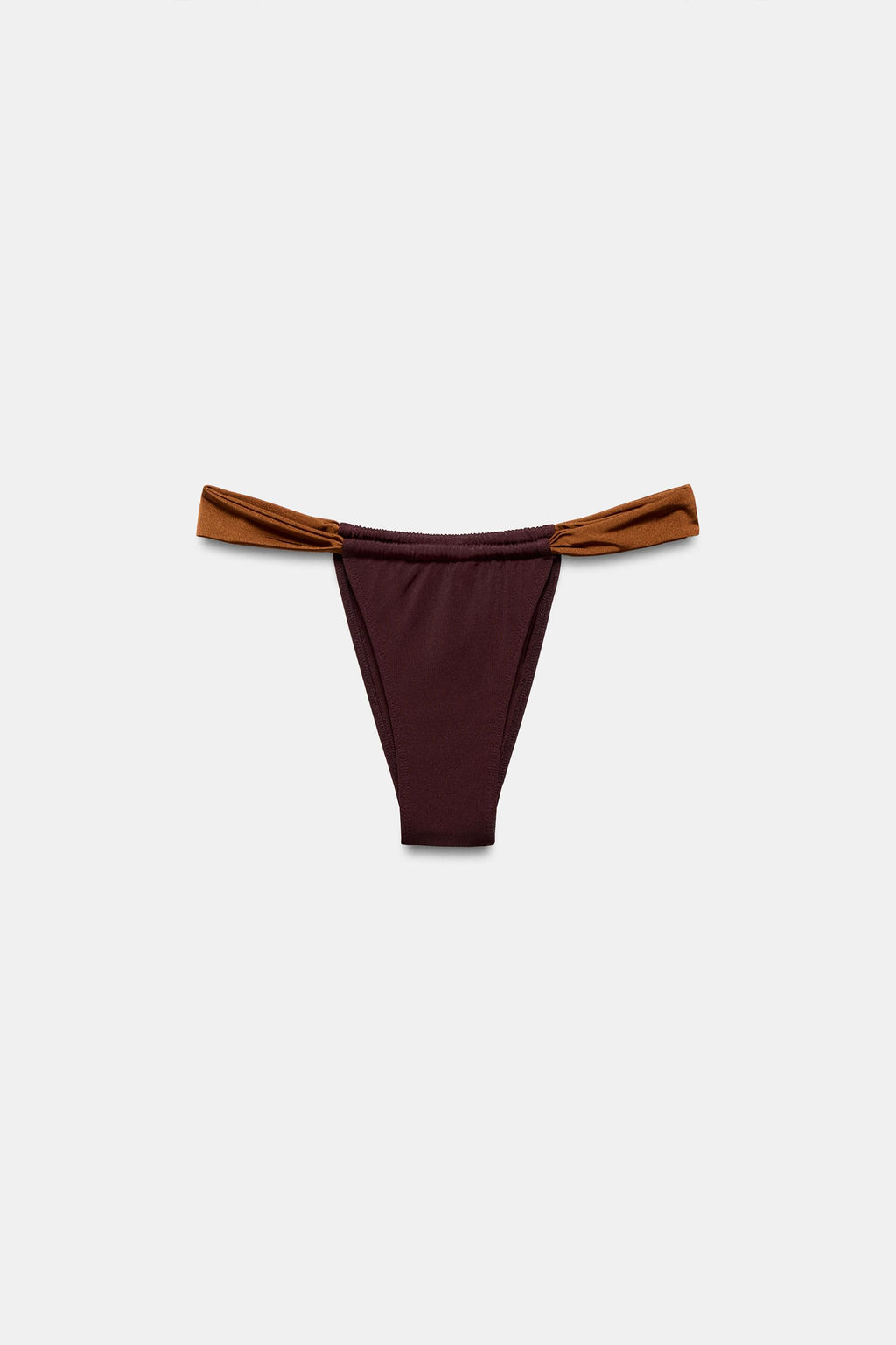 BRAGUITA BIKINI COMBINADA CORTINILLA / Marr?n - Zara фото 7