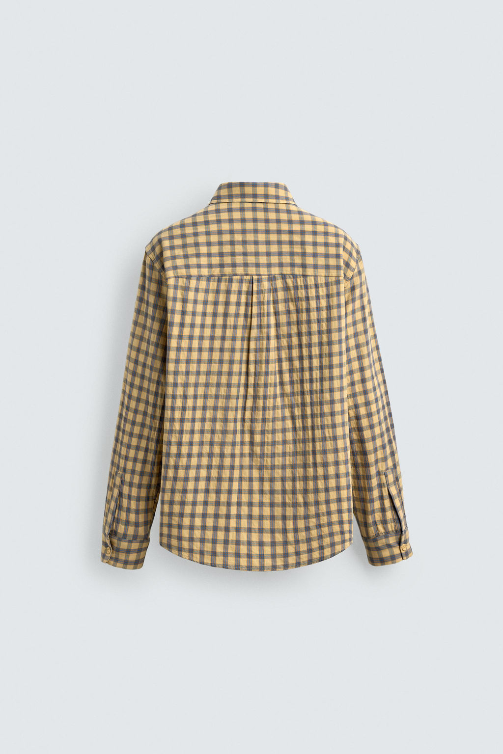 CAMISA RELAXED FIT CUADROS / Mantequilla - Zara фото 8