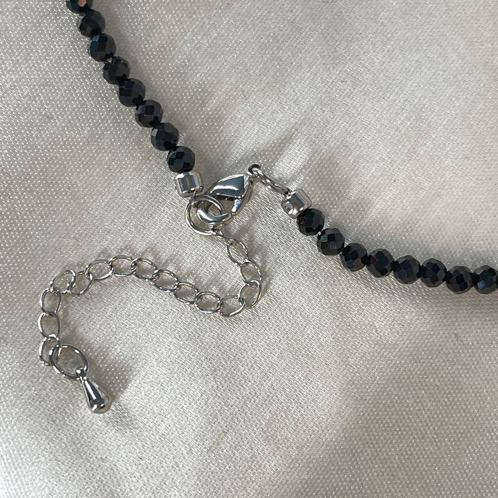 Бусы из Шпинели и Горного Хрусталя 38 см +