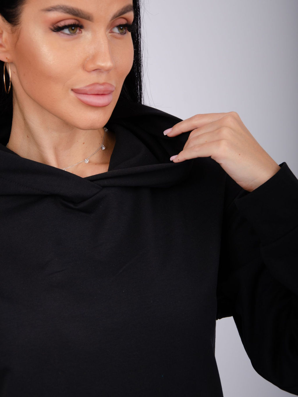 Худи Ханна, футер 2-х нитка начес - Малина фото 7