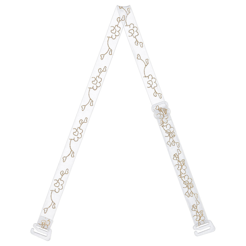 Бретели (пара) Gamma BR-1021 в пакете 10 мм 10 пар СК/Распродажа под золото