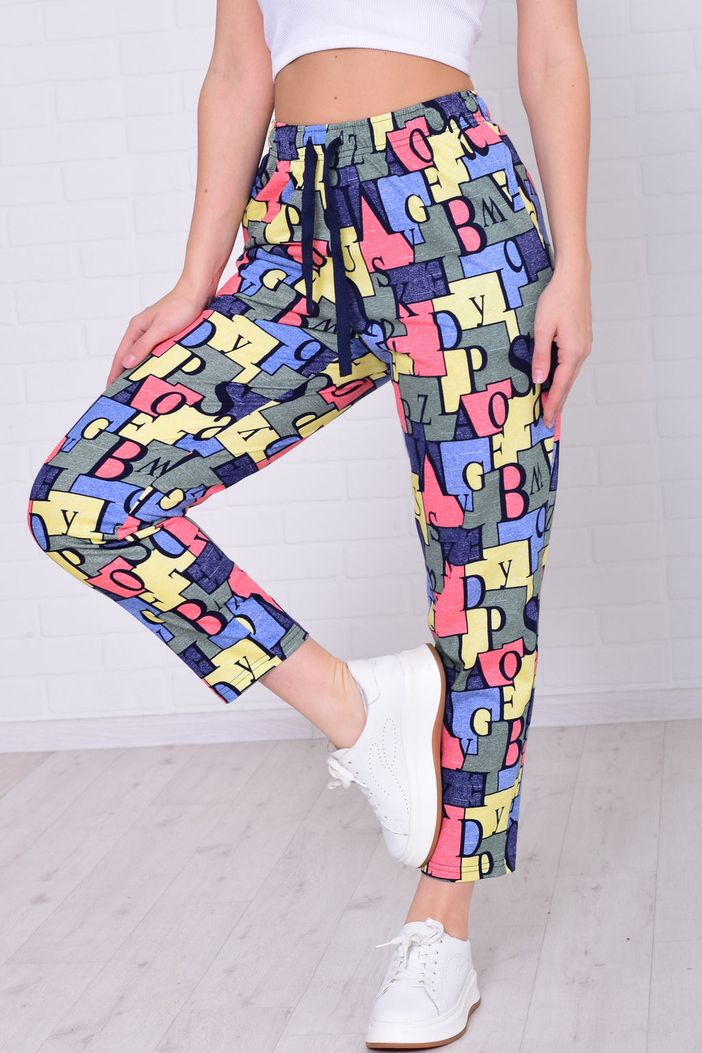 Брюки домашние женские 8-031д1 из хлопка - Новое кимоно фото 20