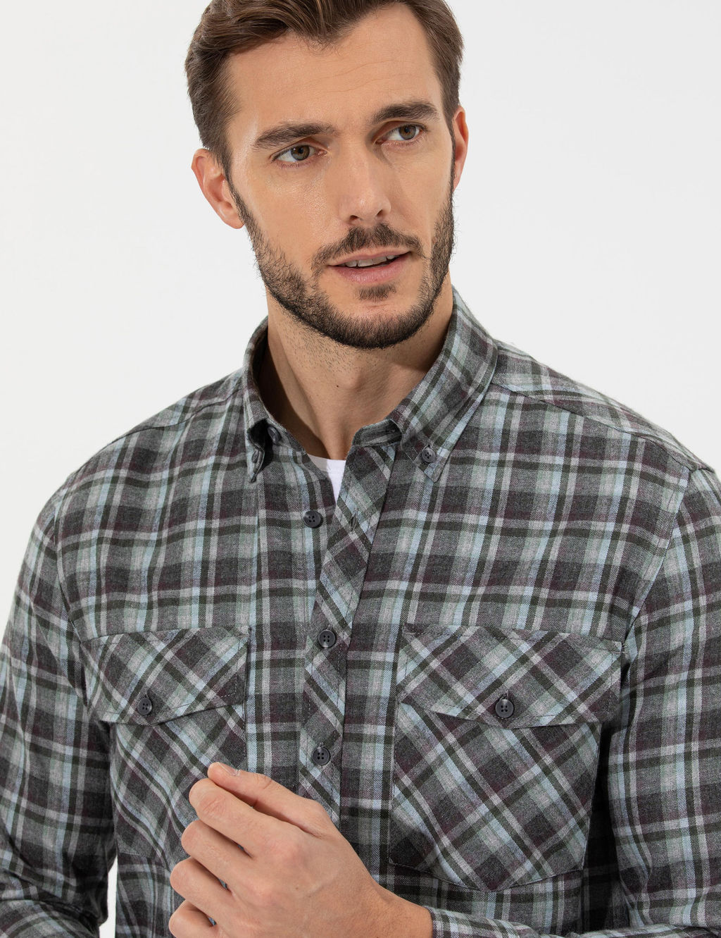 Ye_il Regular Fit Uzun Kollu G_mlek
