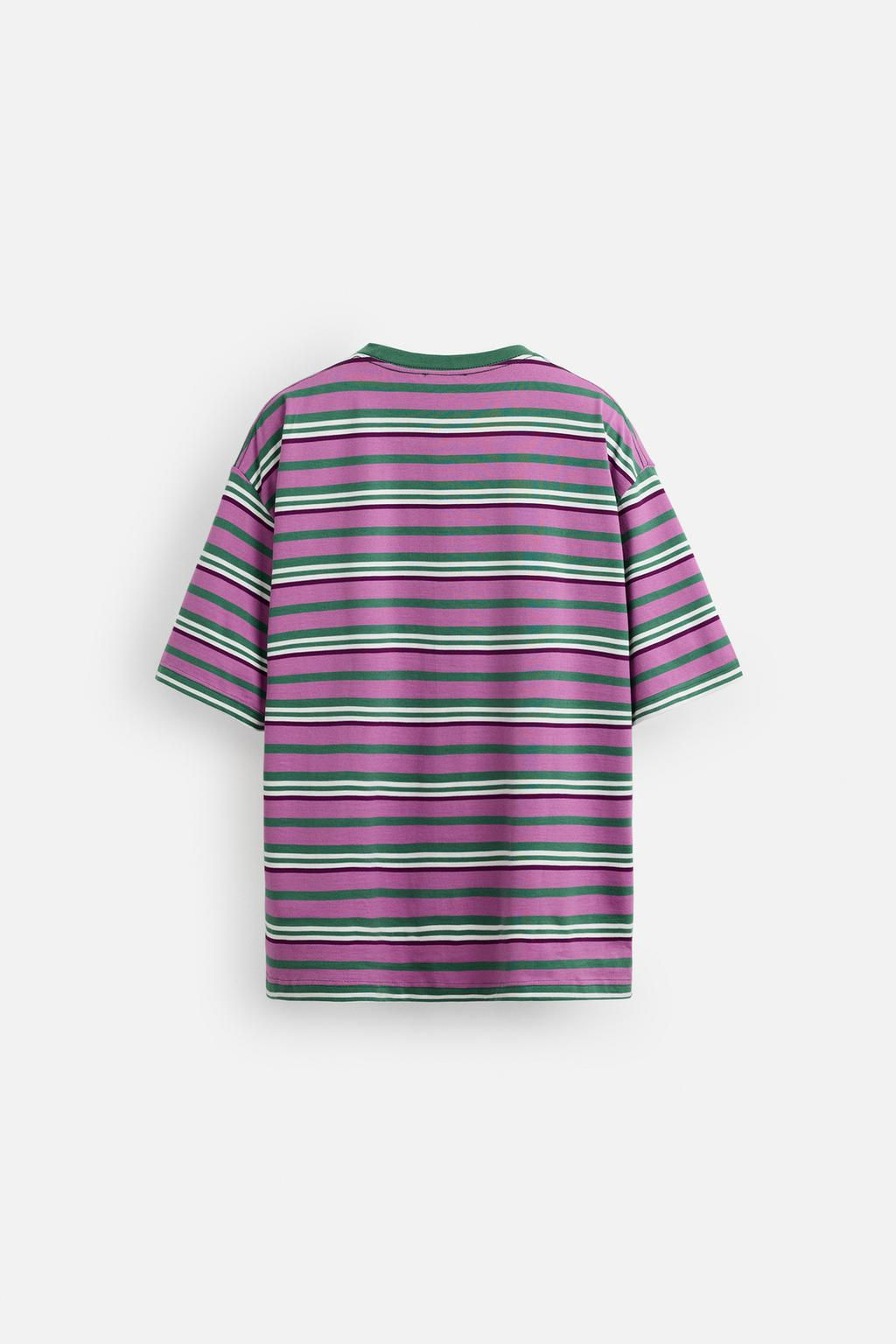 STRIPED JACQUARD T-SHIRT - Zara фото 8