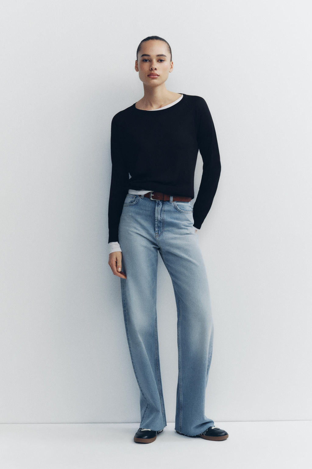 TRF WIDE-LEG HIGH-WAIST JEANS - Zara фото 30