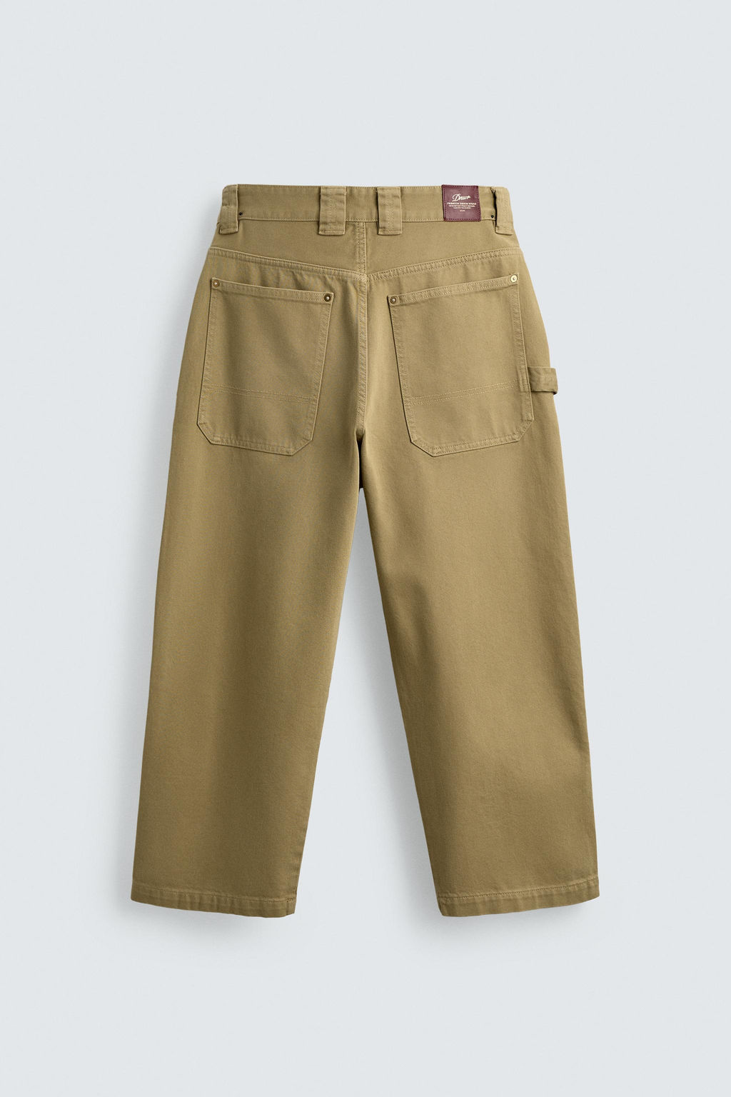 PANTAL?N CARPINTERO WIDE FIT / Tostado - Zara фото 8