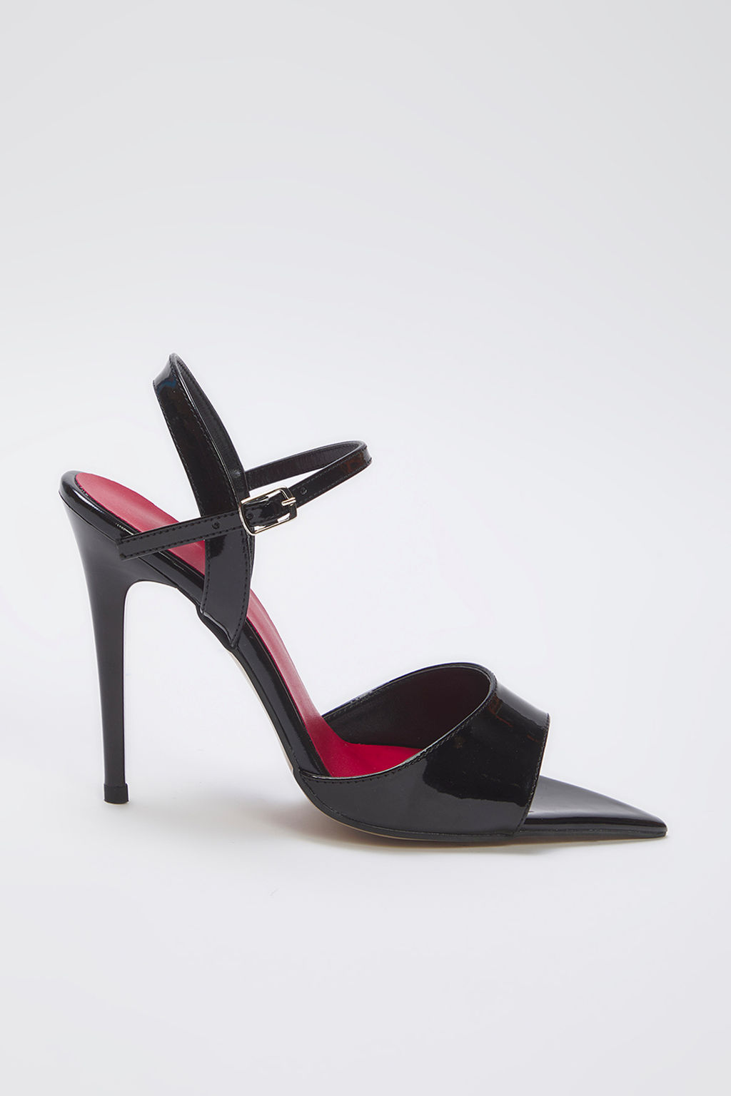 Trendyol Shoes Siyah Rugan Bilekten Baglamal? Sivri Burun Kad?n Ince Topuklu Sandalet TAKSS25TO00068 - Trendyolmilla фото 5