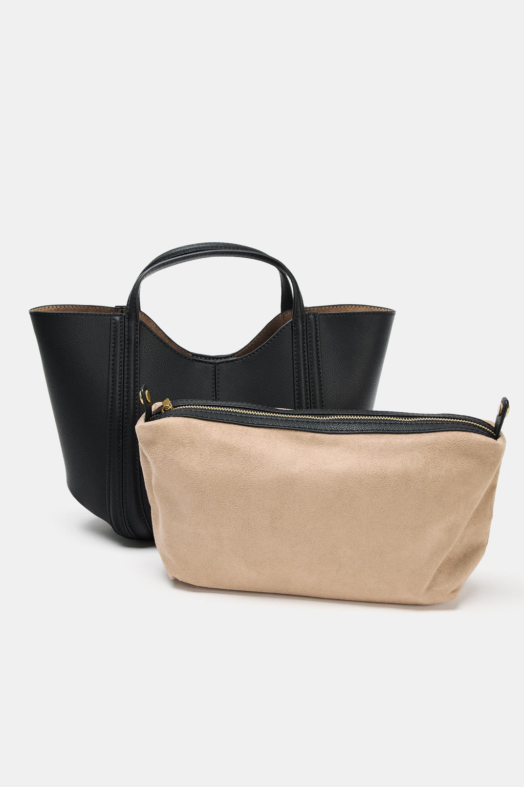 MINI CITY BAG WITH TOPSTITCHING - Zara фото 8