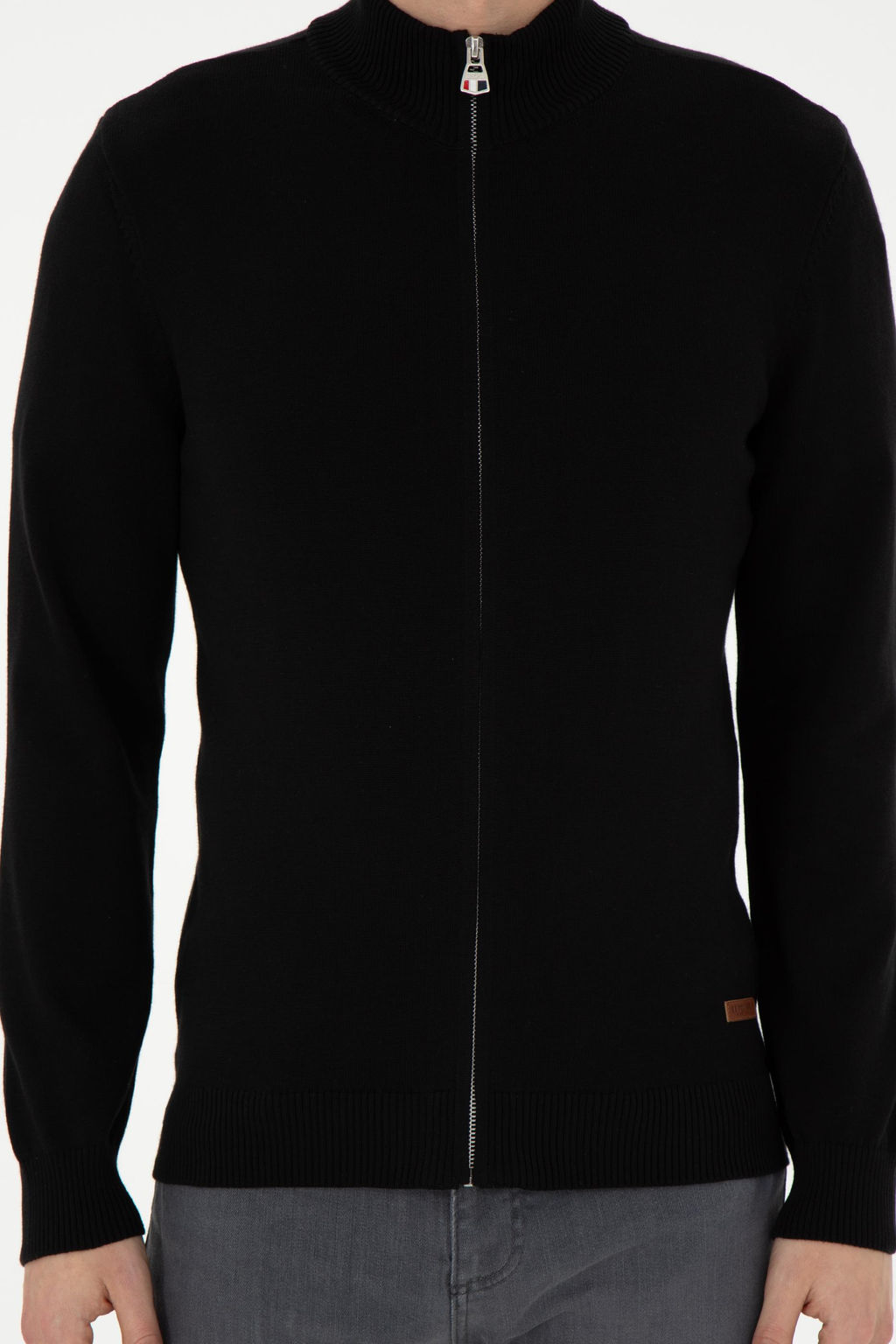 Мужской черный базовый трикотажный кардиган Неожиданная скидка в корзине - U.s. polo assn фото 13