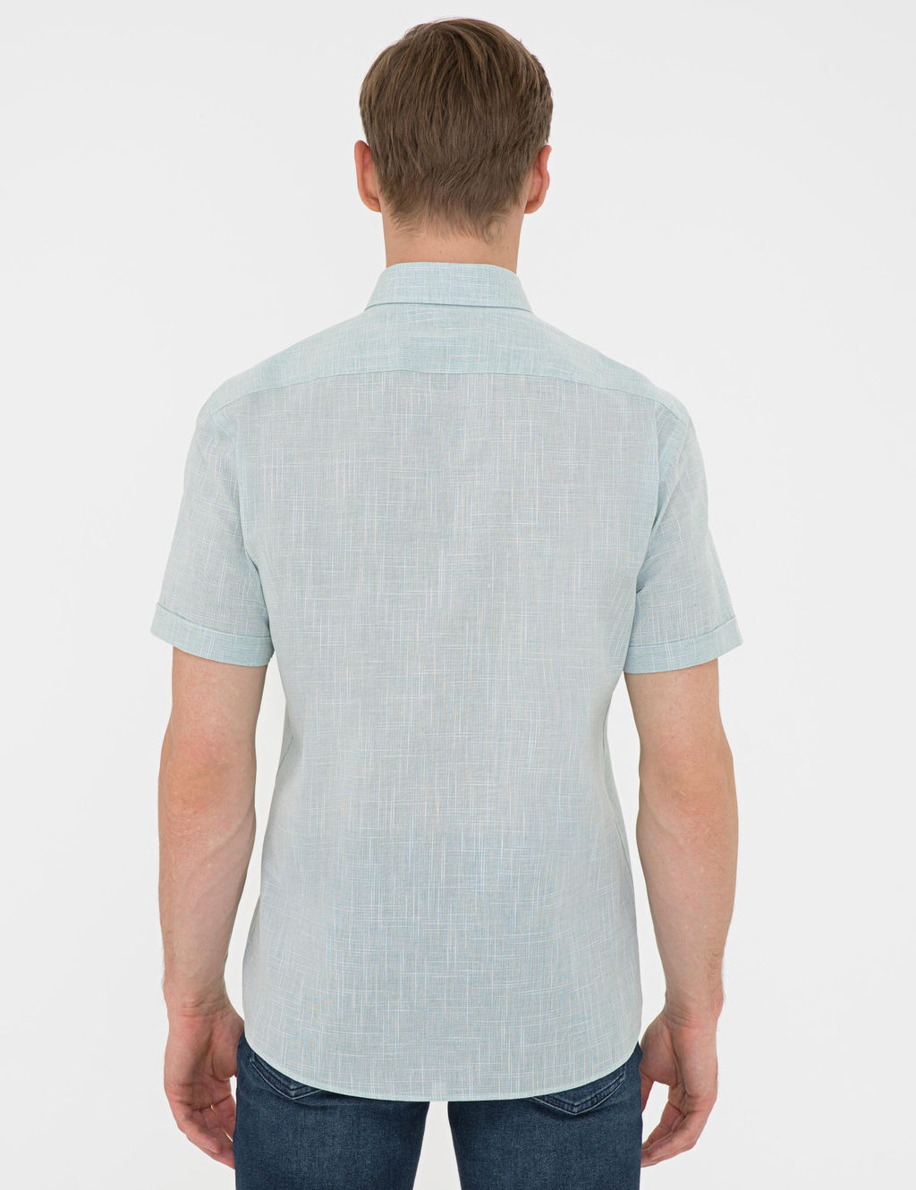 Ye_il Regular Fit K_sa Kollu G_mlek - Pierre cardin фото 3