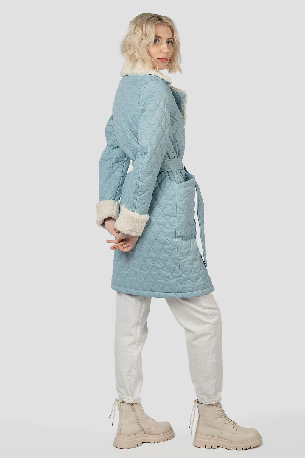 Пальто женское демисезонное (пояс) - Империя пальто фото 4