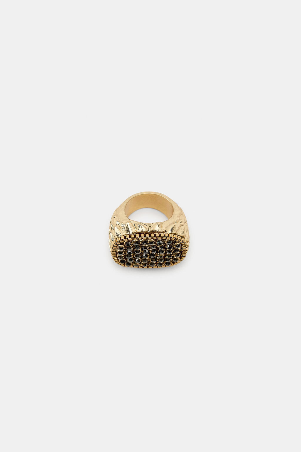 SQUARE RHINESTONE METAL RING - Zara фото 3