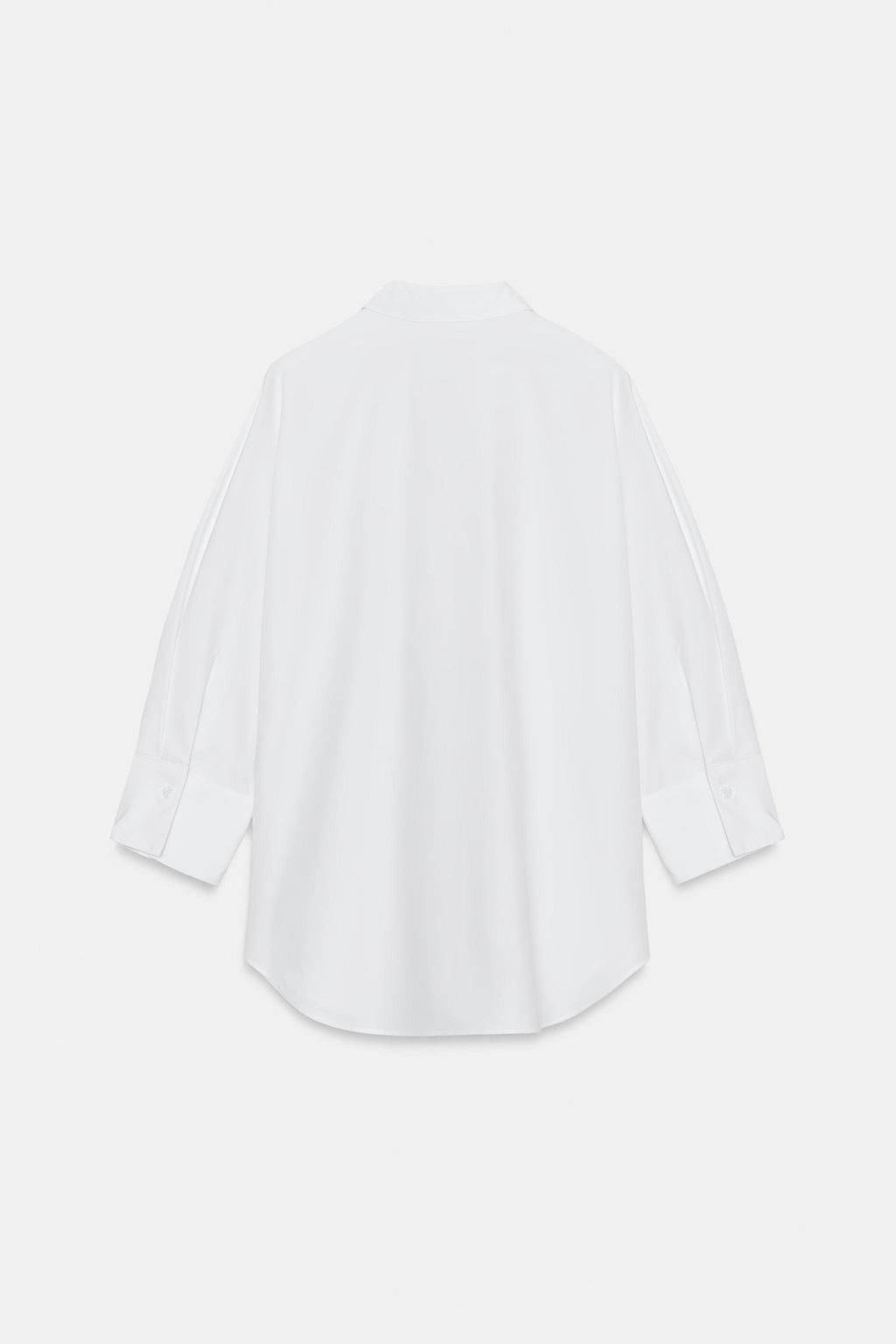 CAMISA ESCOTE PICO ZW COLLECTION / Blanco - Zara фото 6