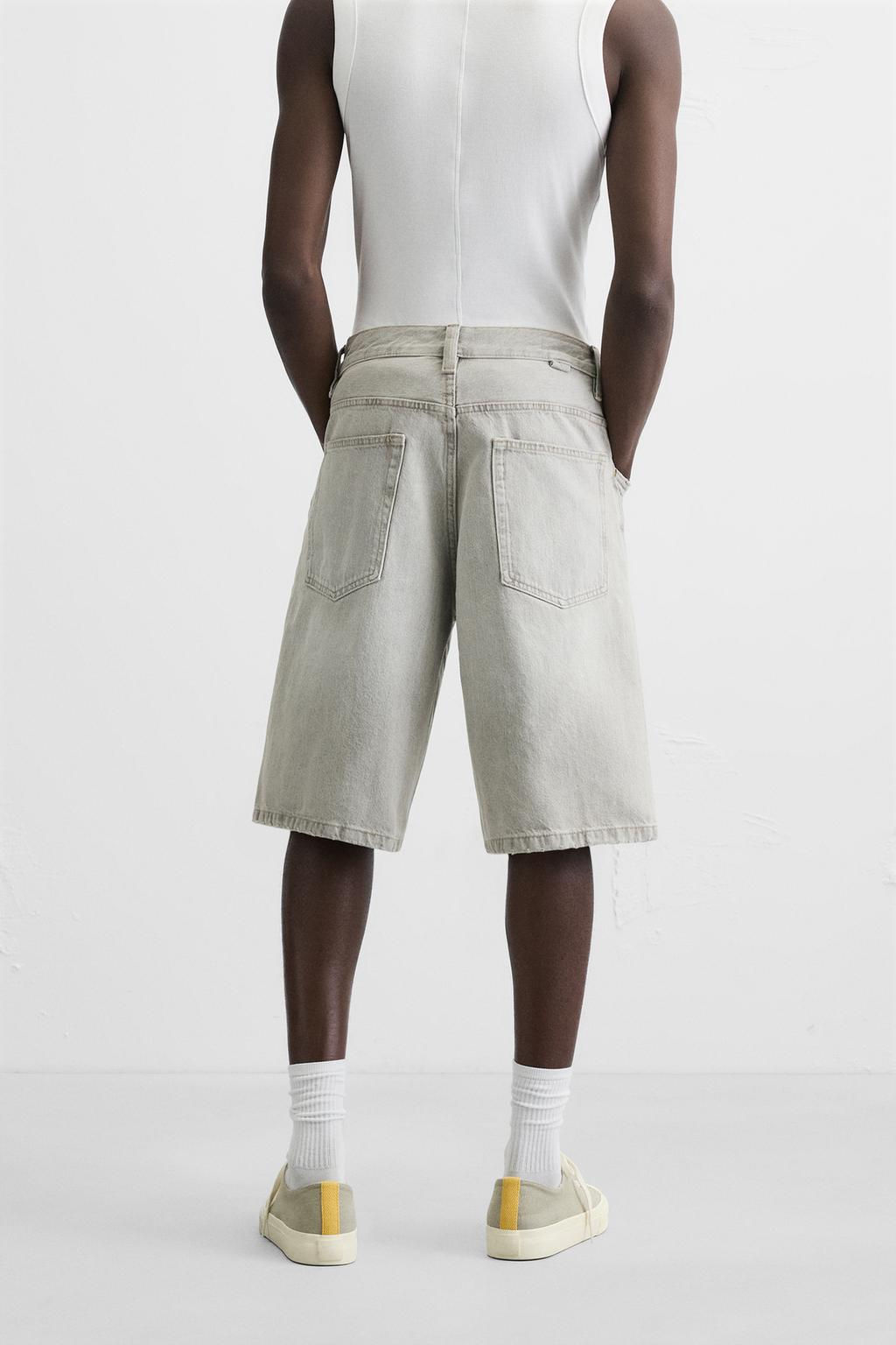 BAGGY FIT DENIM BERMUDA SHORTS - Zara фото 22