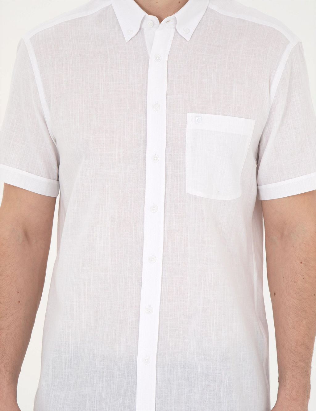 Beyaz Regular Fit K_sa Kollu G_mlek - Pierre cardin фото 6