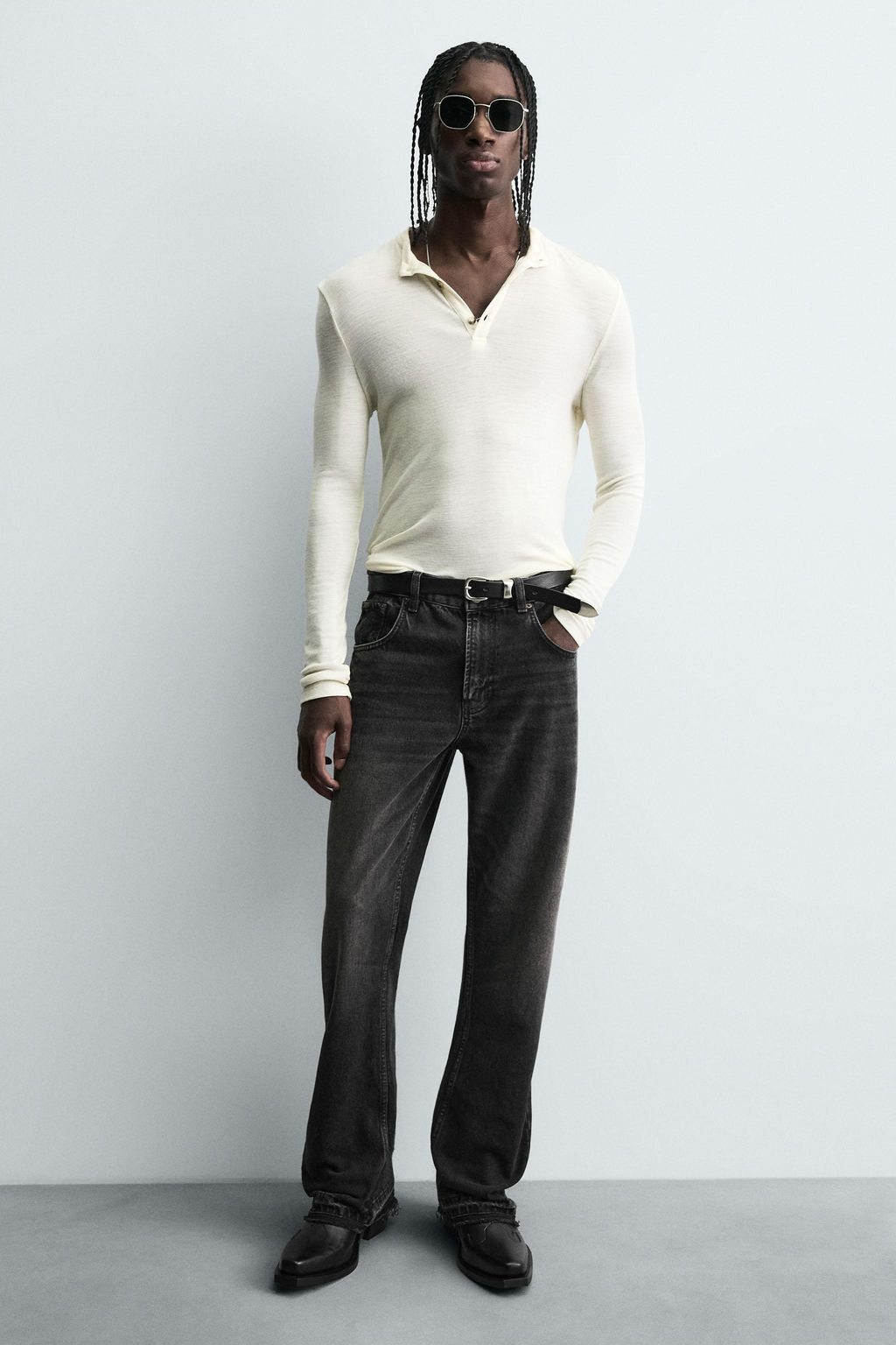 COWBOY LEATHER BOOTS - Zara фото 2