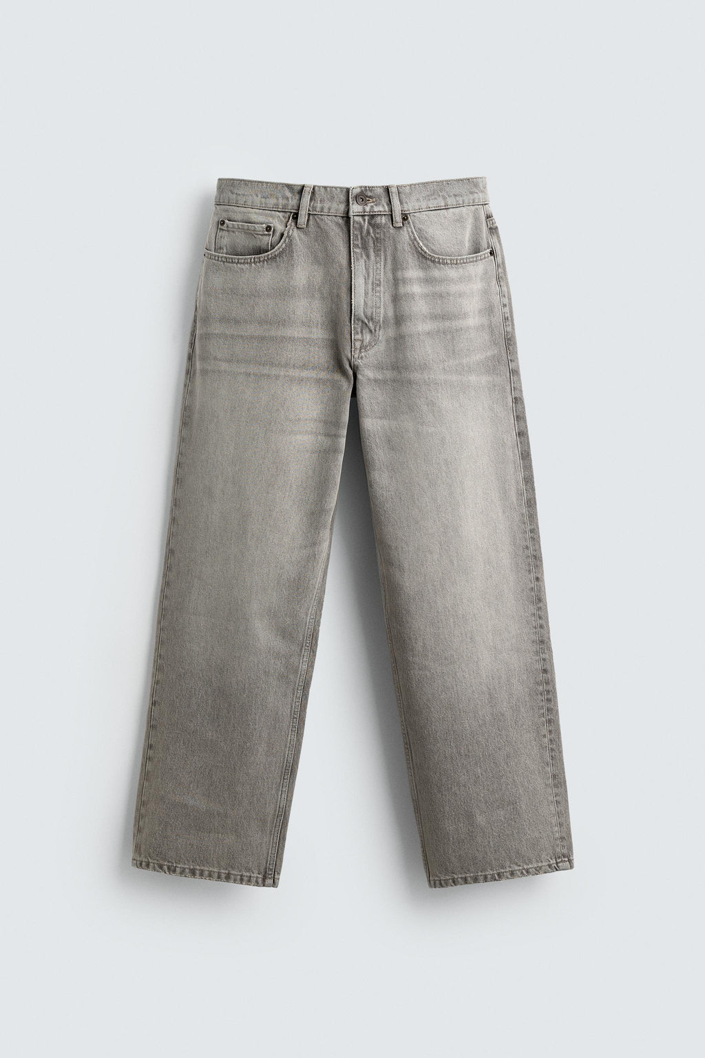 LIMITED EDITION DENIM TROUSERS WITH SEAM DETAIL - Zara фото 7