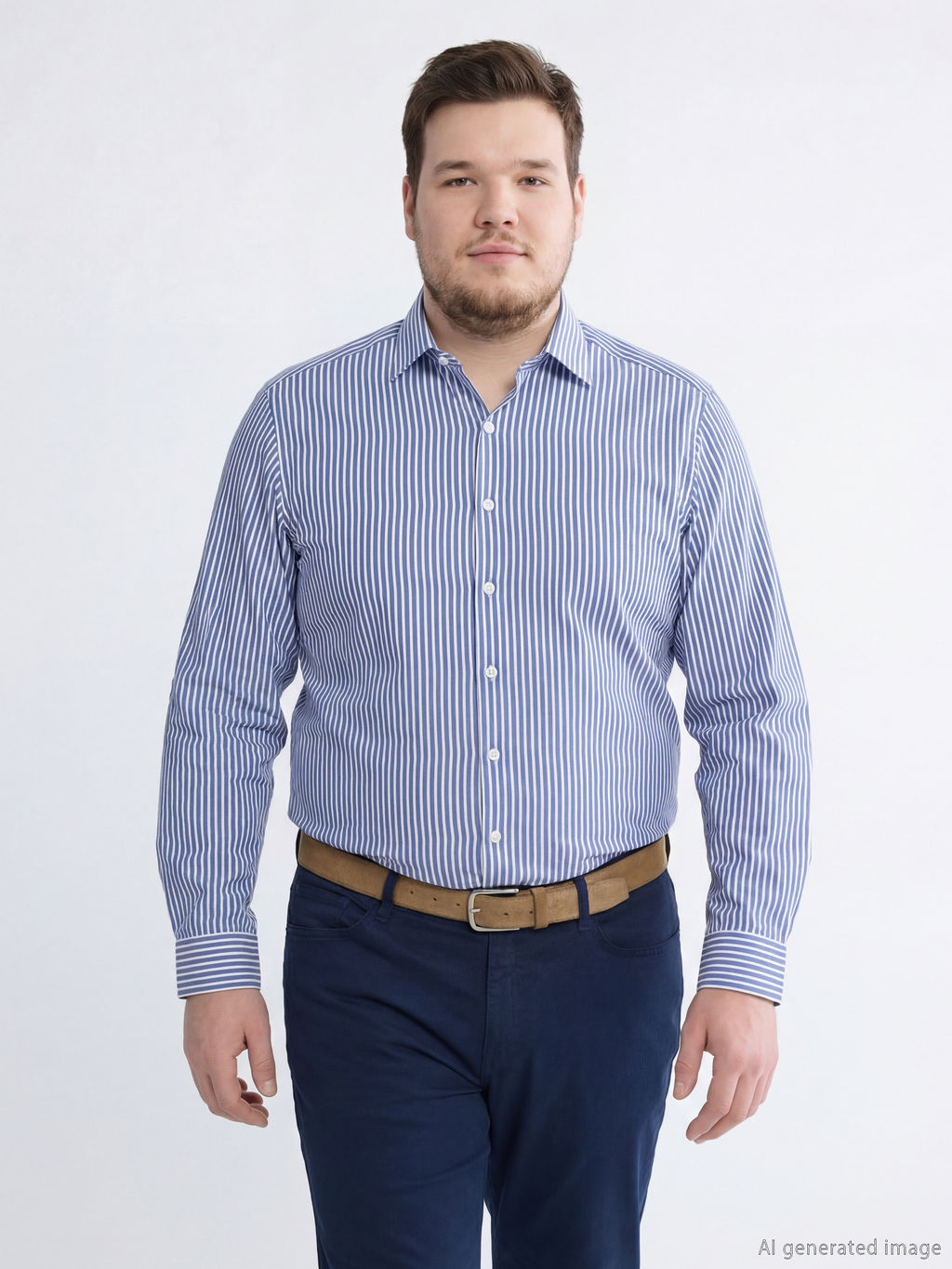 Slim Fit ?izgili Erkek G?mlek