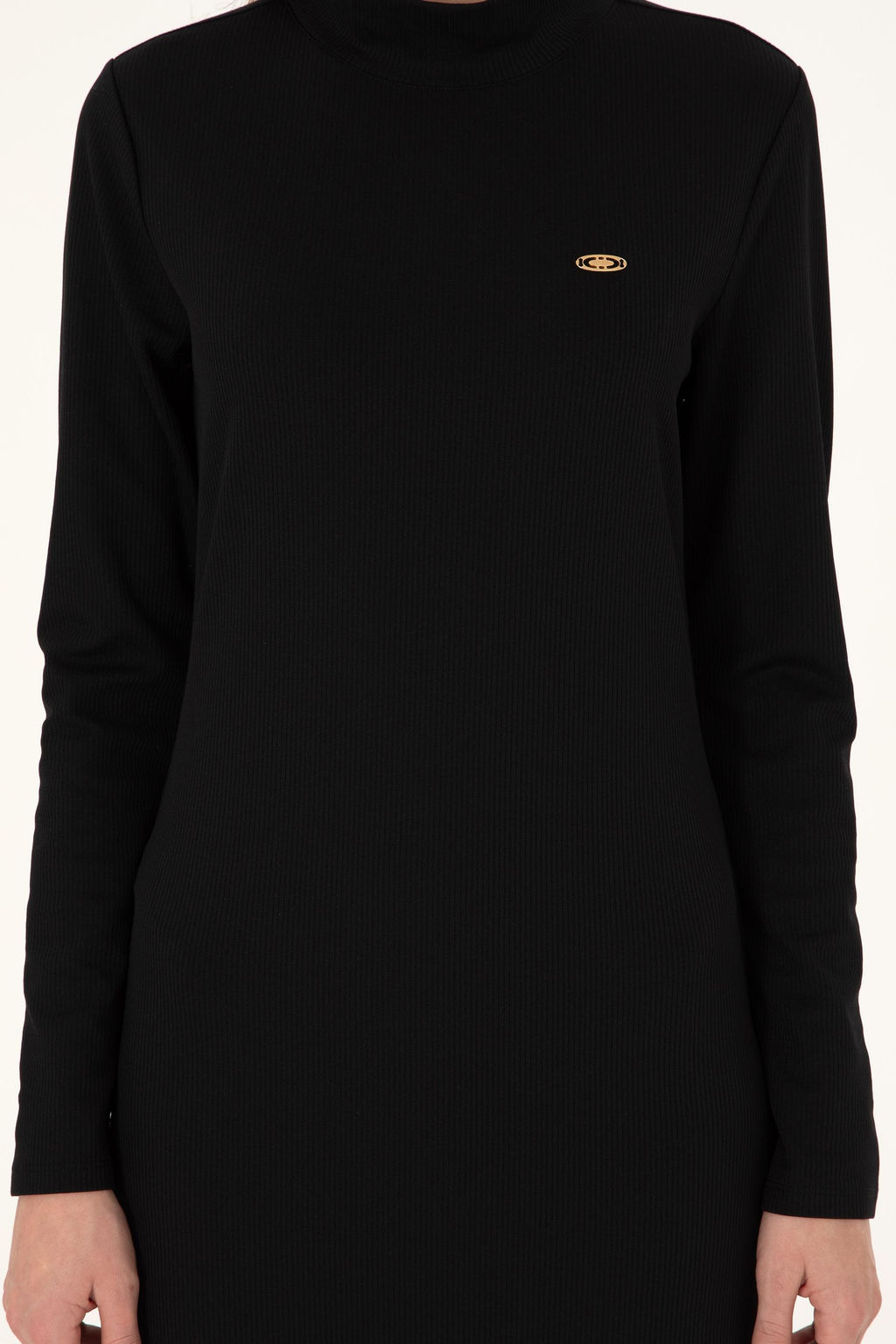 Женское черное трикотажное платье Неожиданная скидка в корзине - U.s. polo assn фото 11