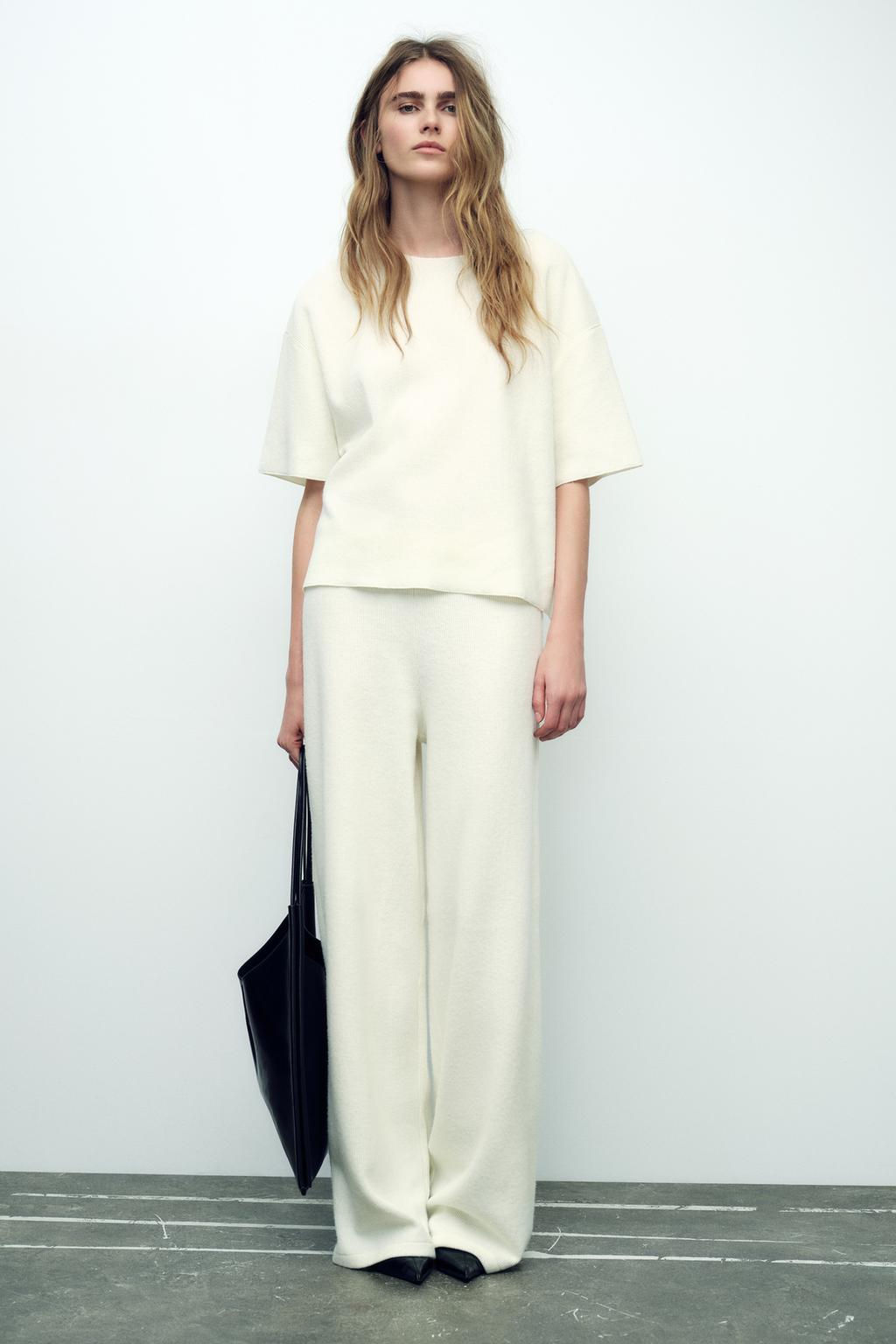 SOFT RIBBED TROUSERS - Zara фото 2