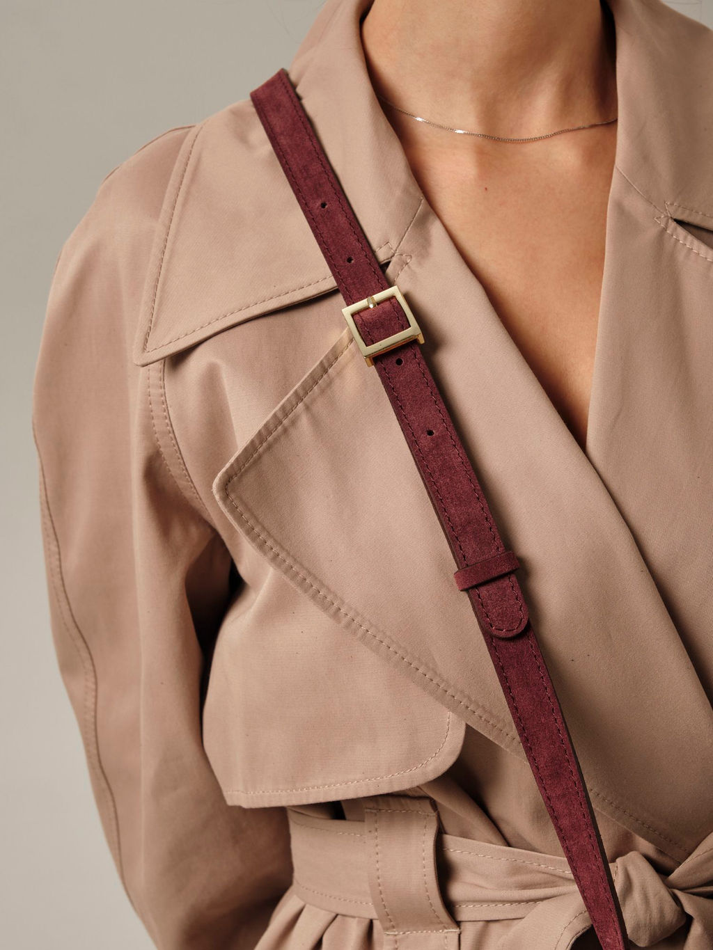 Замшевая сумка Deboro 31092 махагон