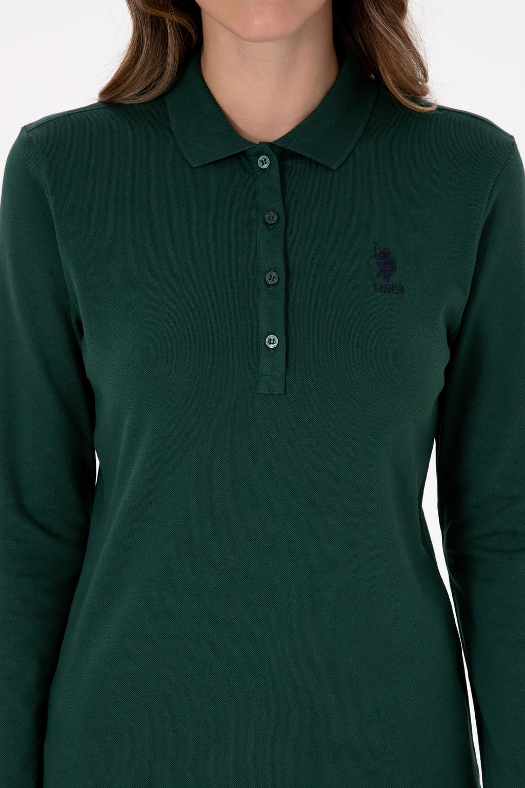 Kad_n Koyu Ye_il Basic Polo Yaka Sweatsh_rt Sepette S_rpriz _ndirim - U.s. polo assn фото 6
