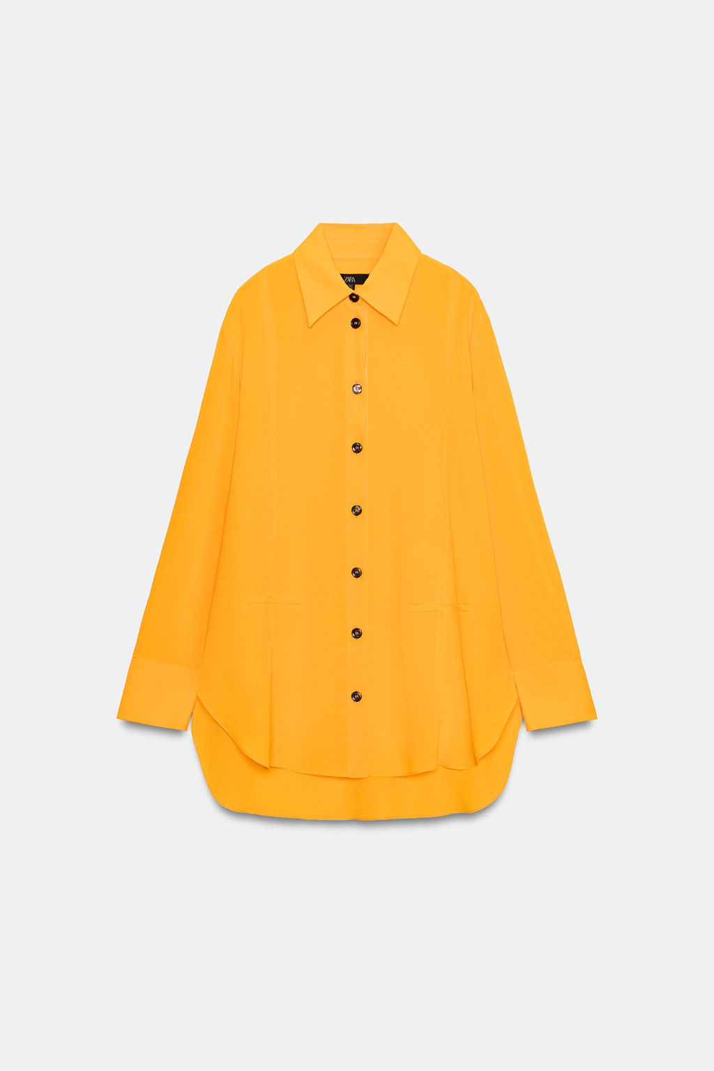 CAMISA FLUIDA ZW COLLECTION / Mandarina - Zara фото 8