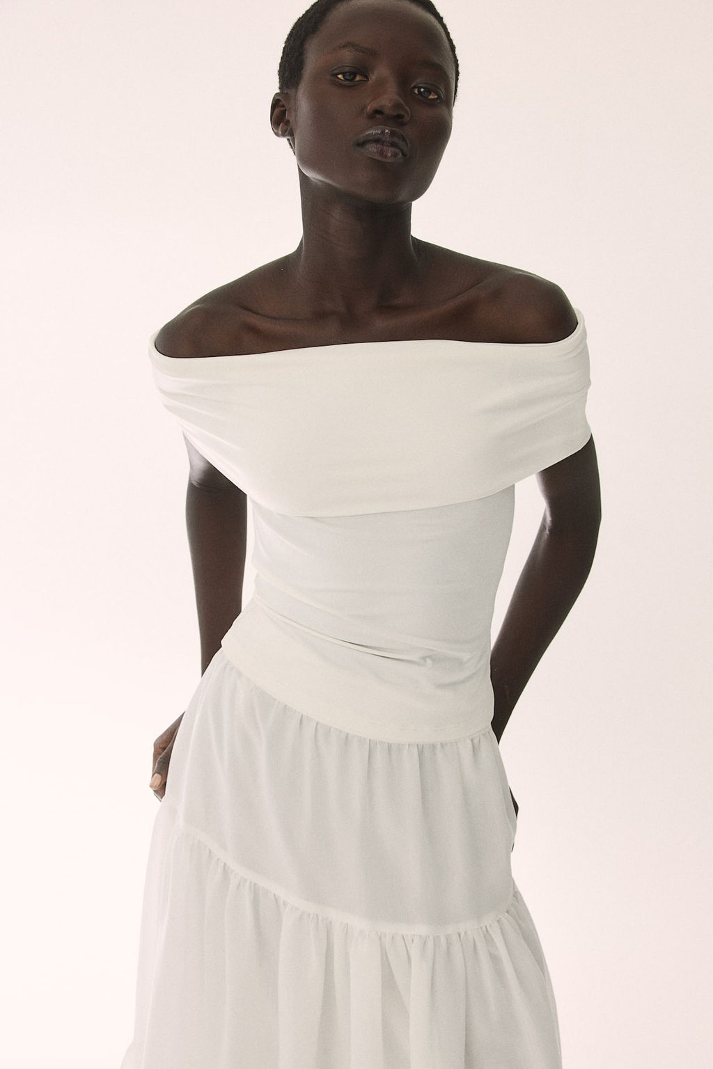 Top off-the-shoulder en punto - H&m фото 2