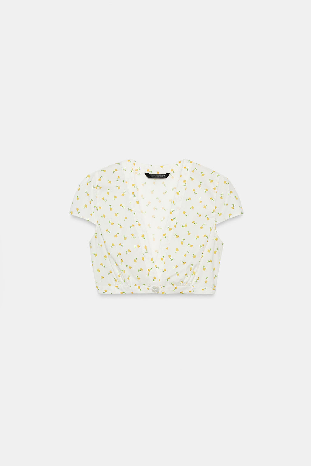 TOP CROP POPEL?N FLORES / Crudo/Amarillo