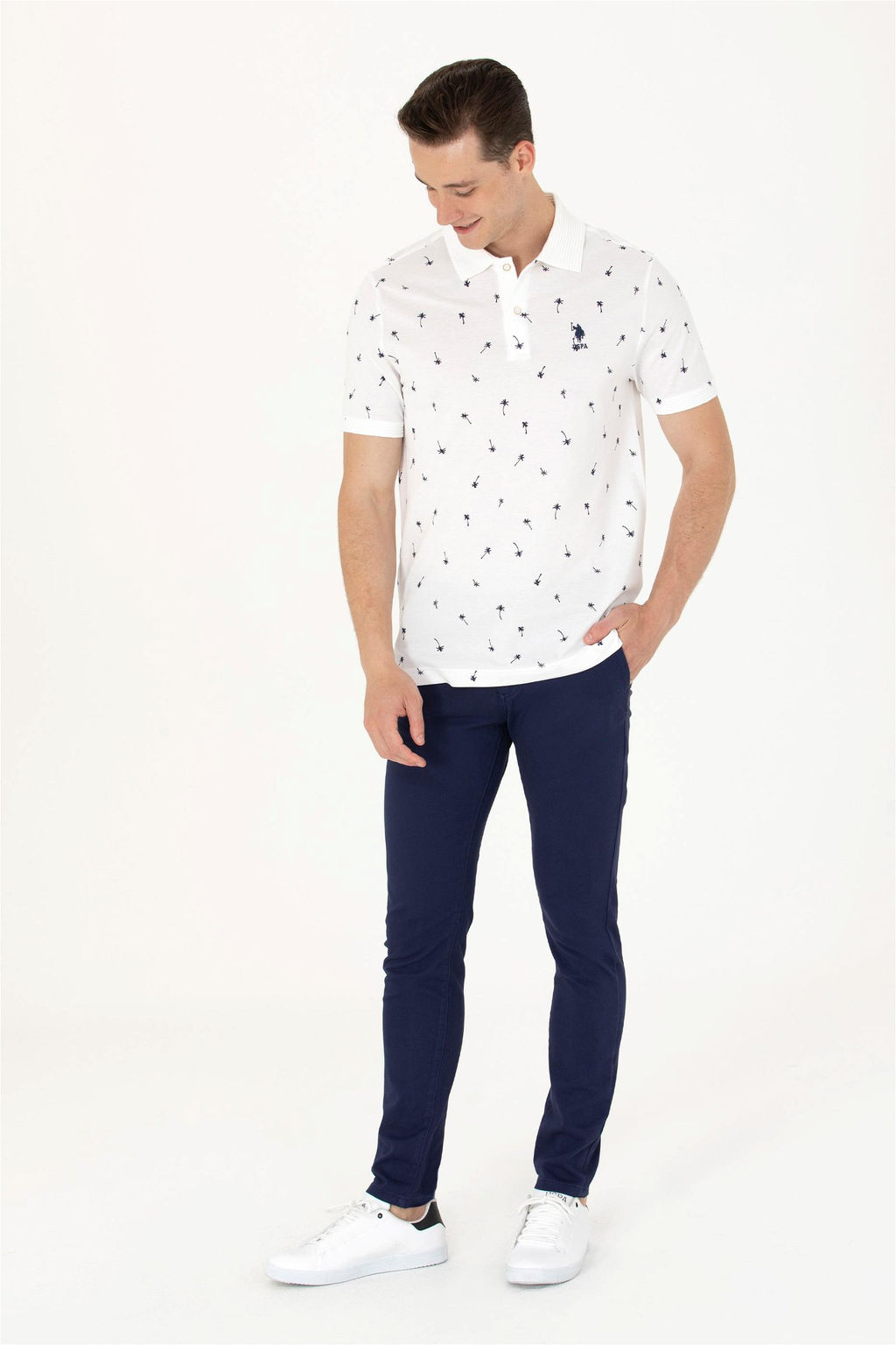 Мужская белая футболка - U.s. polo assn фото 11