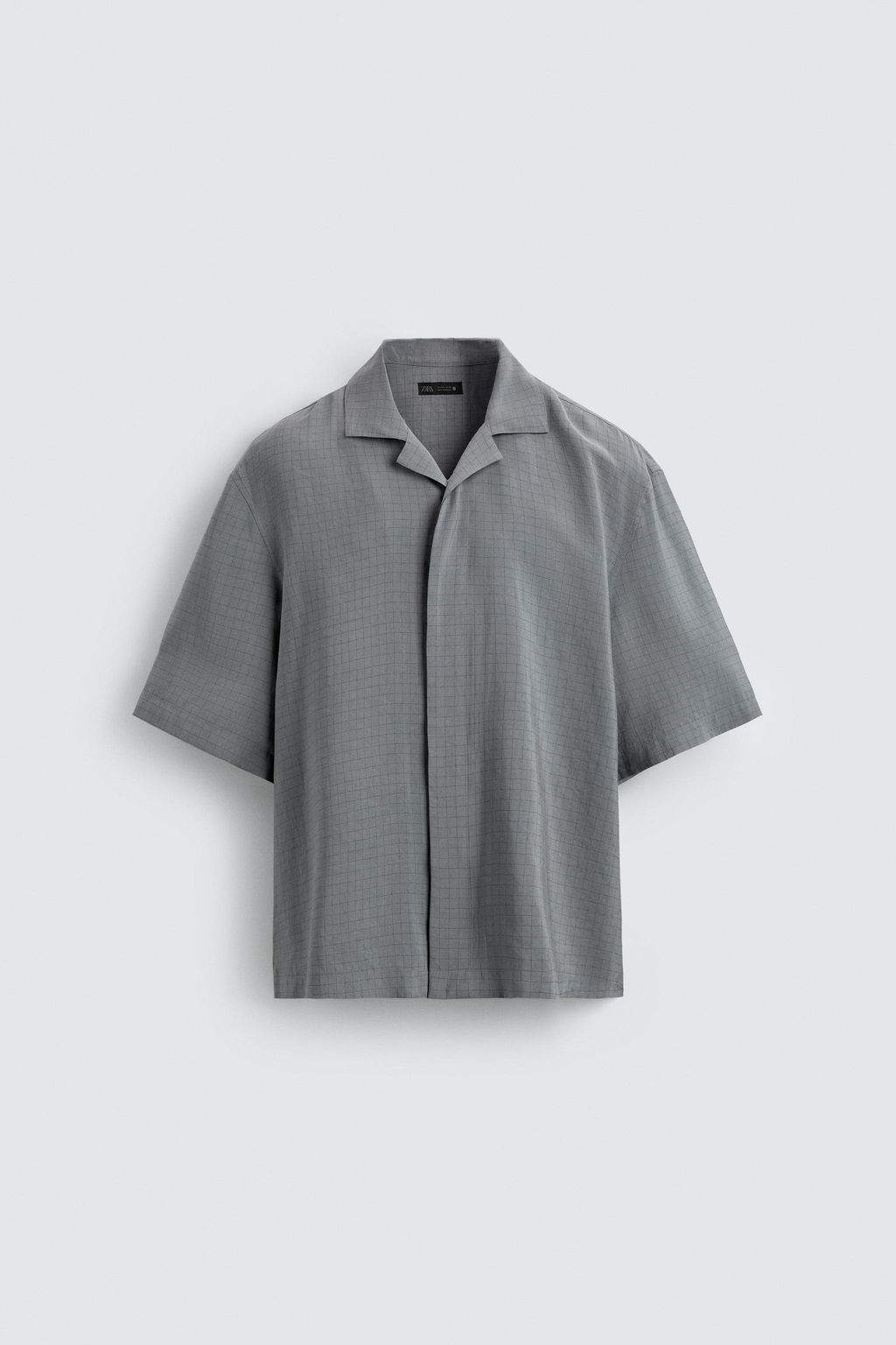 FLOWING CHECK SHIRT - Zara фото 7