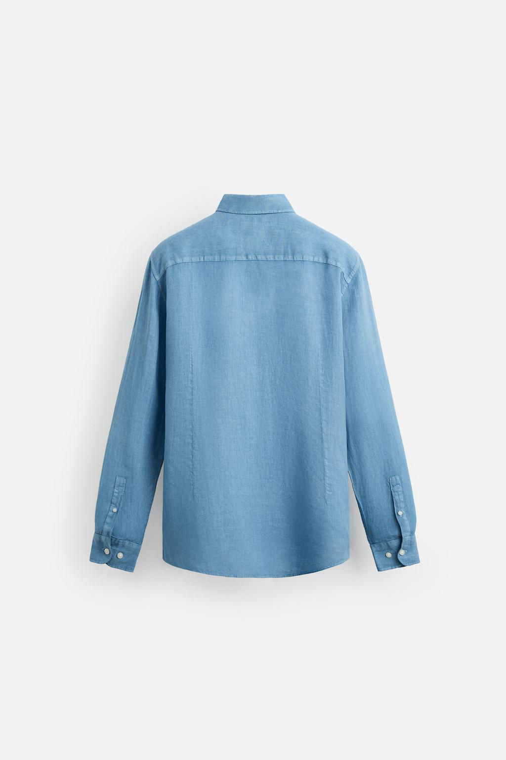 100% LINEN SHIRT - Zara фото 31