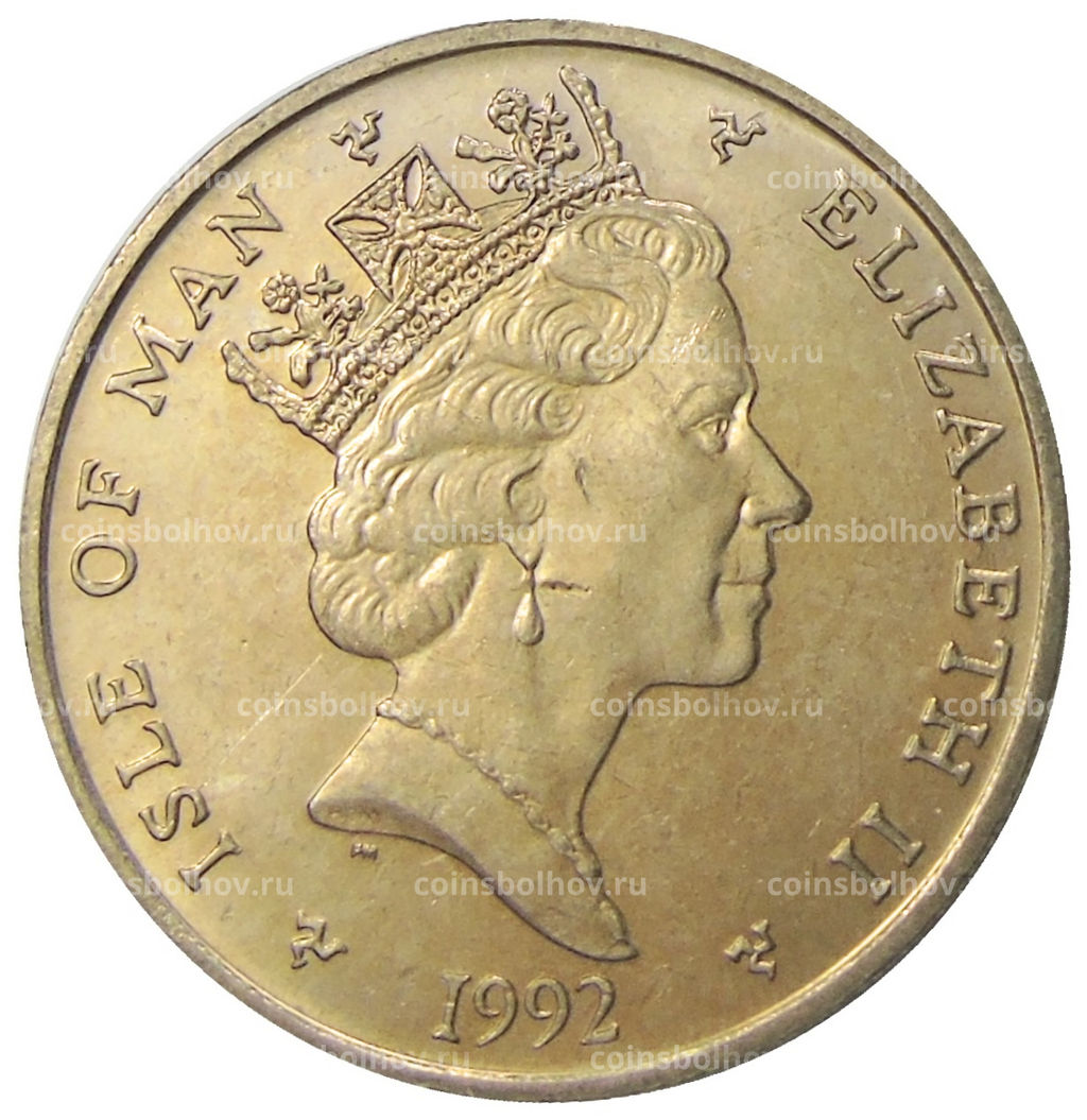Монета 5 фунтов 1992 года Остров Мэн