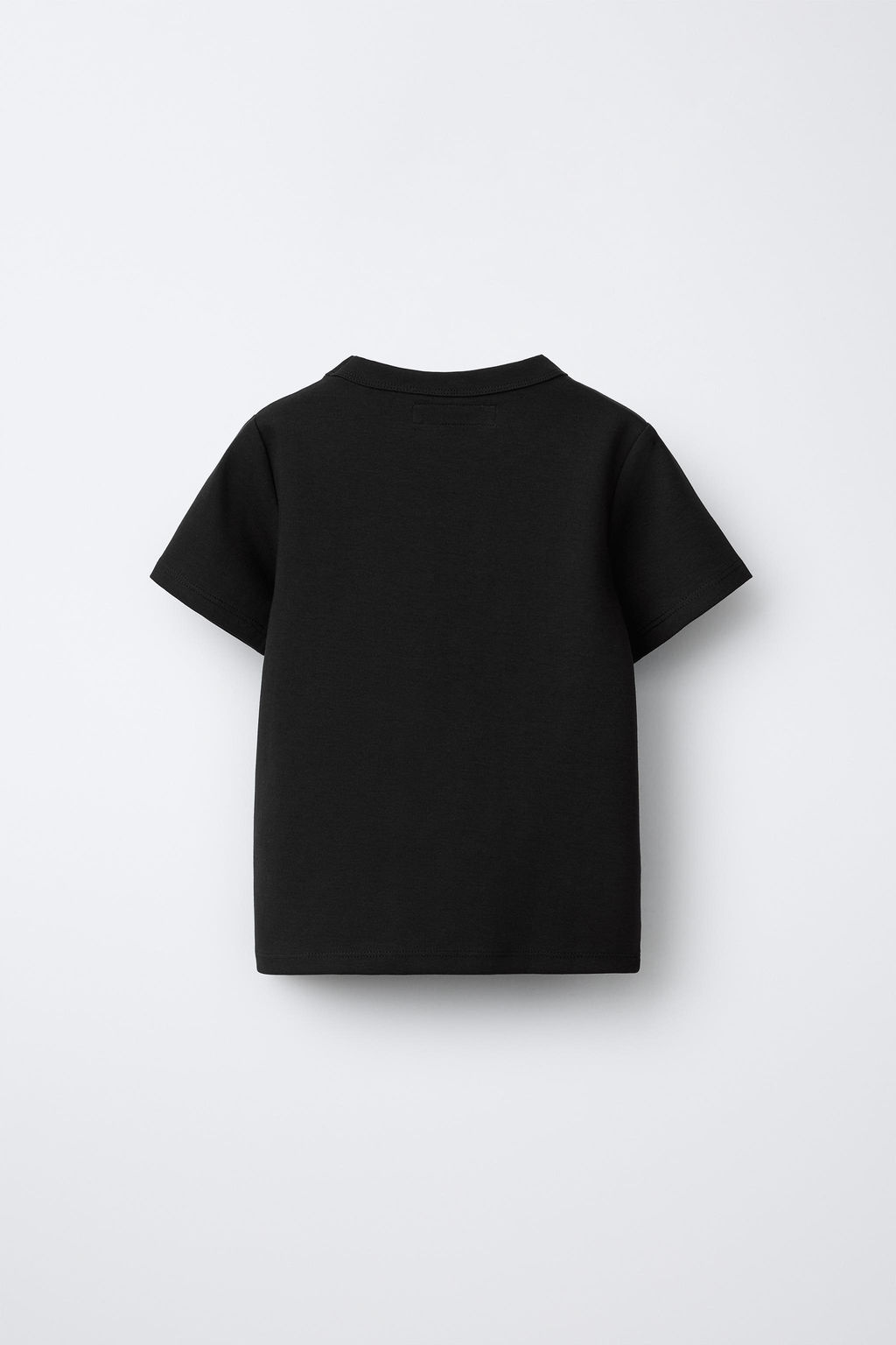 CAMISETA LISA INTERLOCK / Negro - Zara фото 2