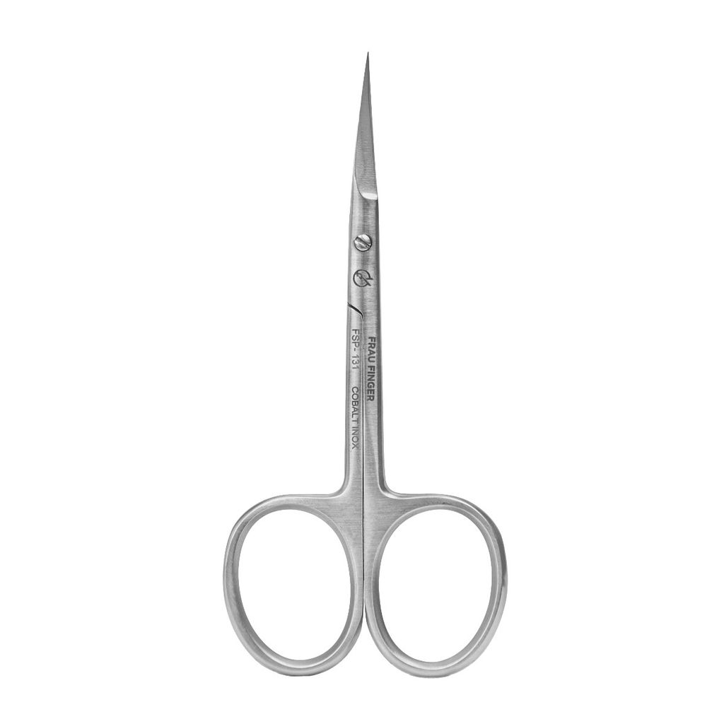 Frau Finger Ножницы маникюрные для кутикулы изогнутые / Professional FSP-131DP, матовые, ручная заточка, 10 см