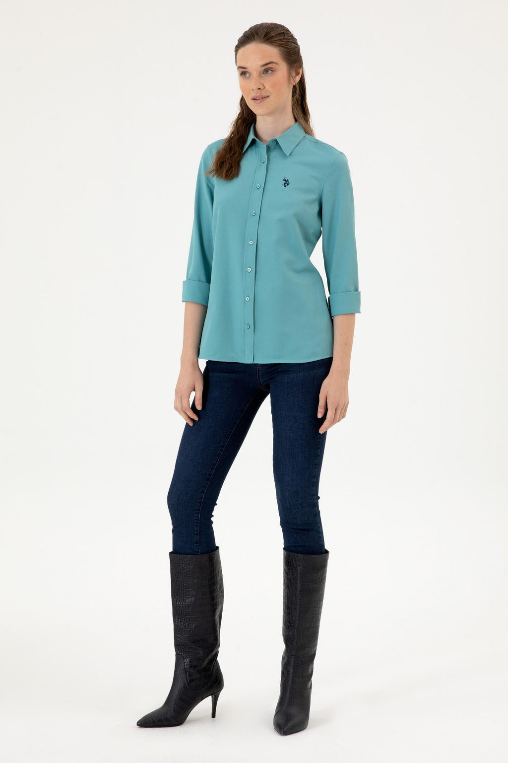 Kad_n Mint Uzun Kollu Basic G_mlek Sepette S_rpriz _ndirim - U.s. polo assn фото 4