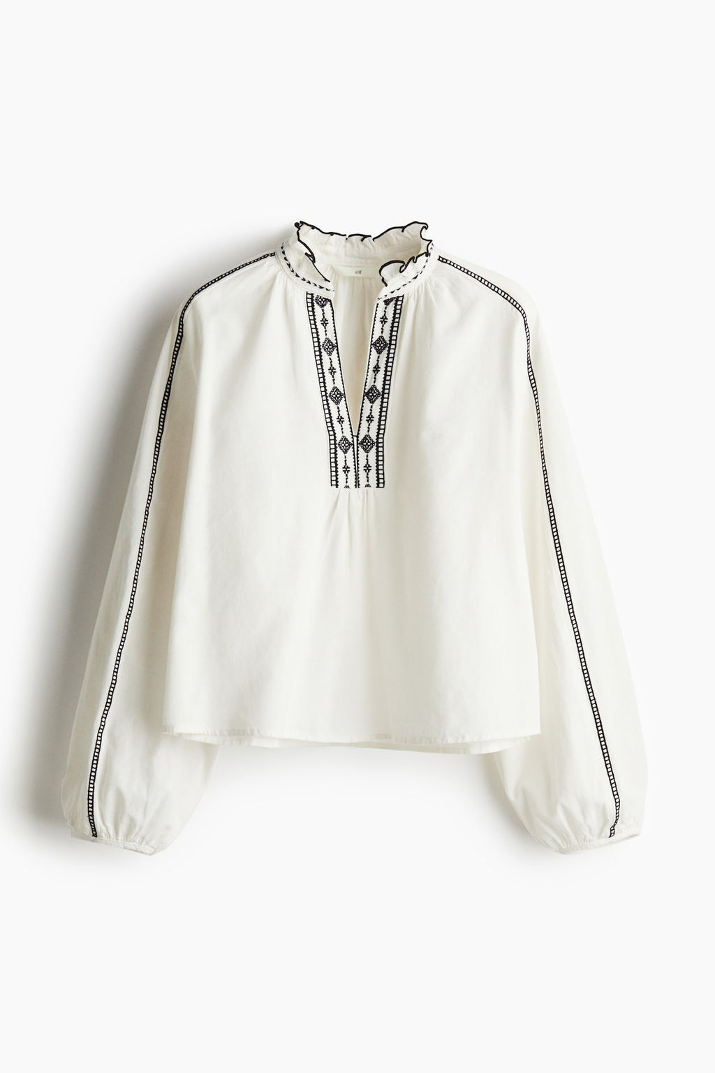 Blusa con cuello de volantes - H&m фото 5