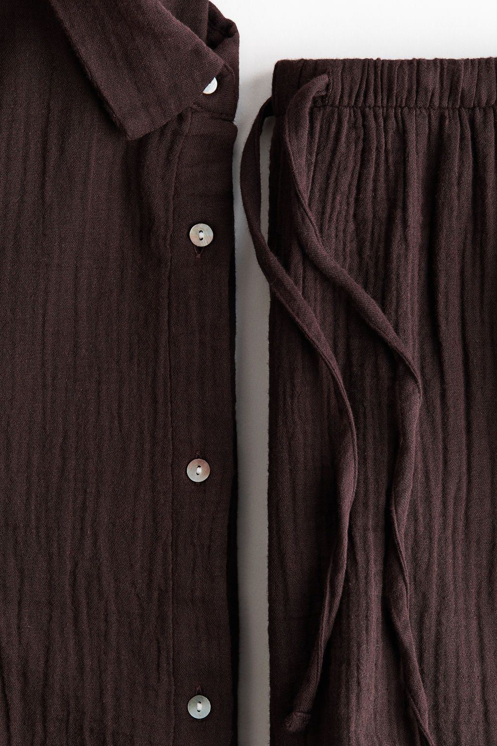 Camisa y pantal?n corto de pijama - H&m фото 17
